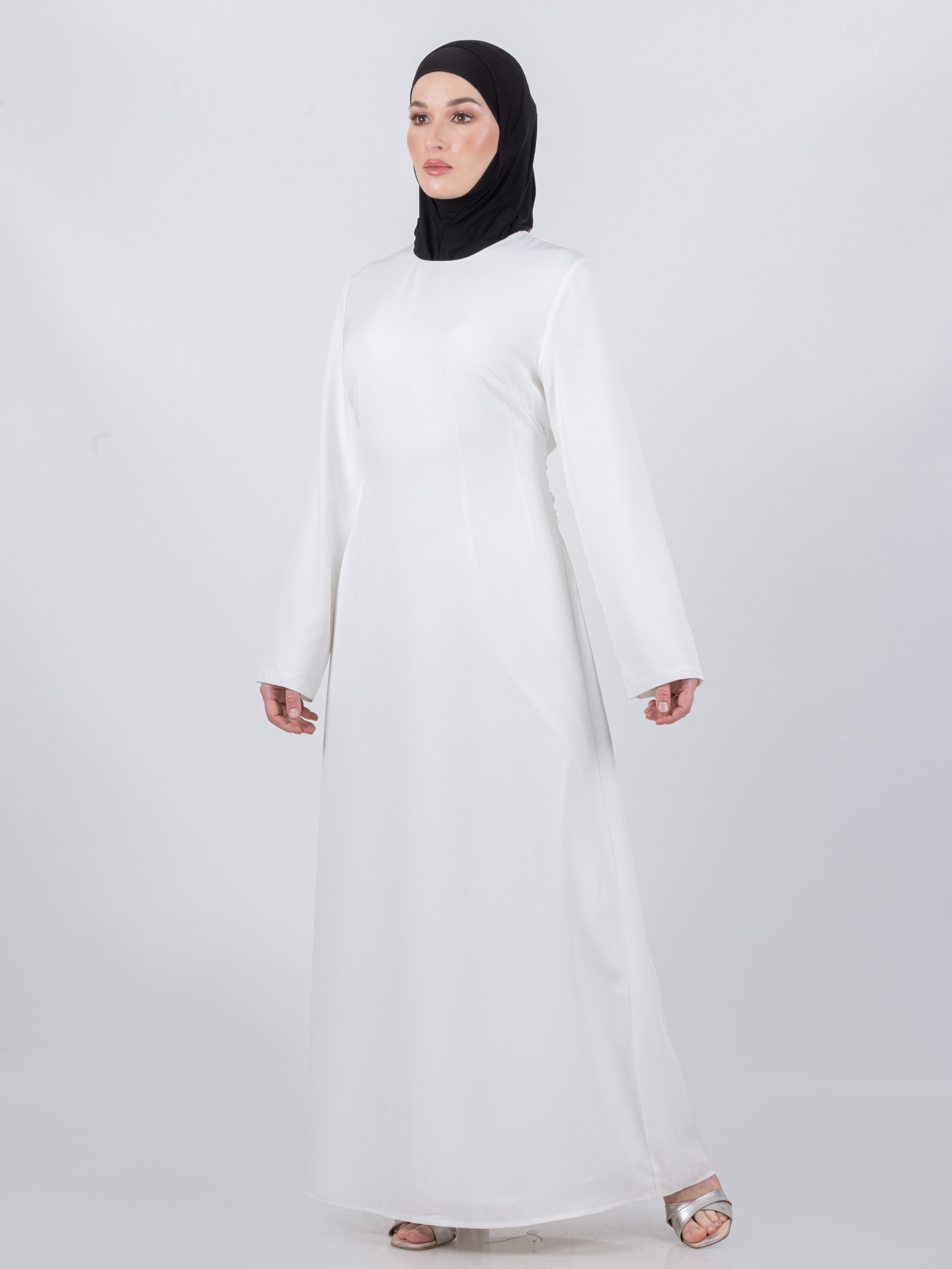 Tie Waist Maxi Dress - White
