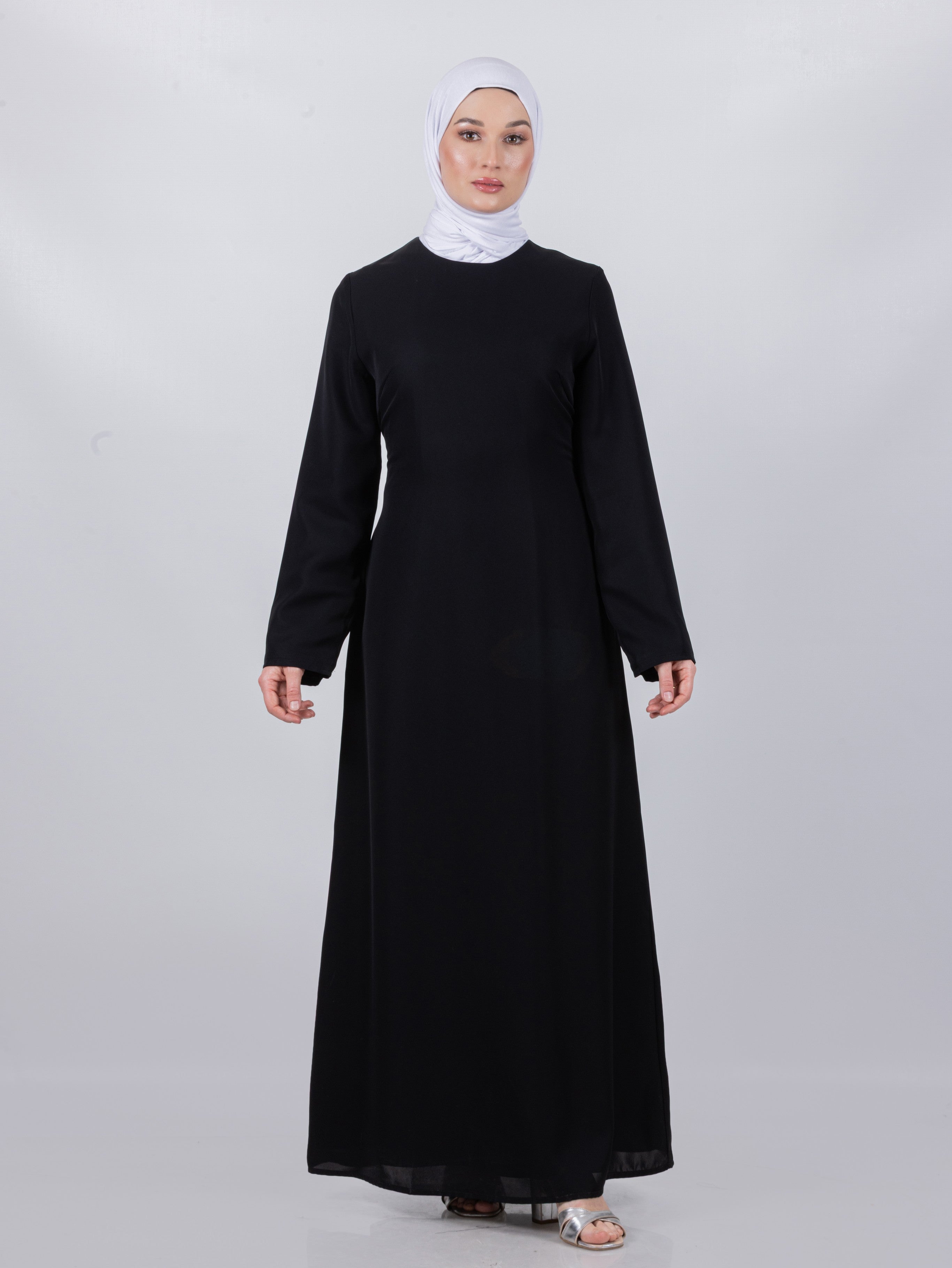 Tie Waist Maxi Dress - Black