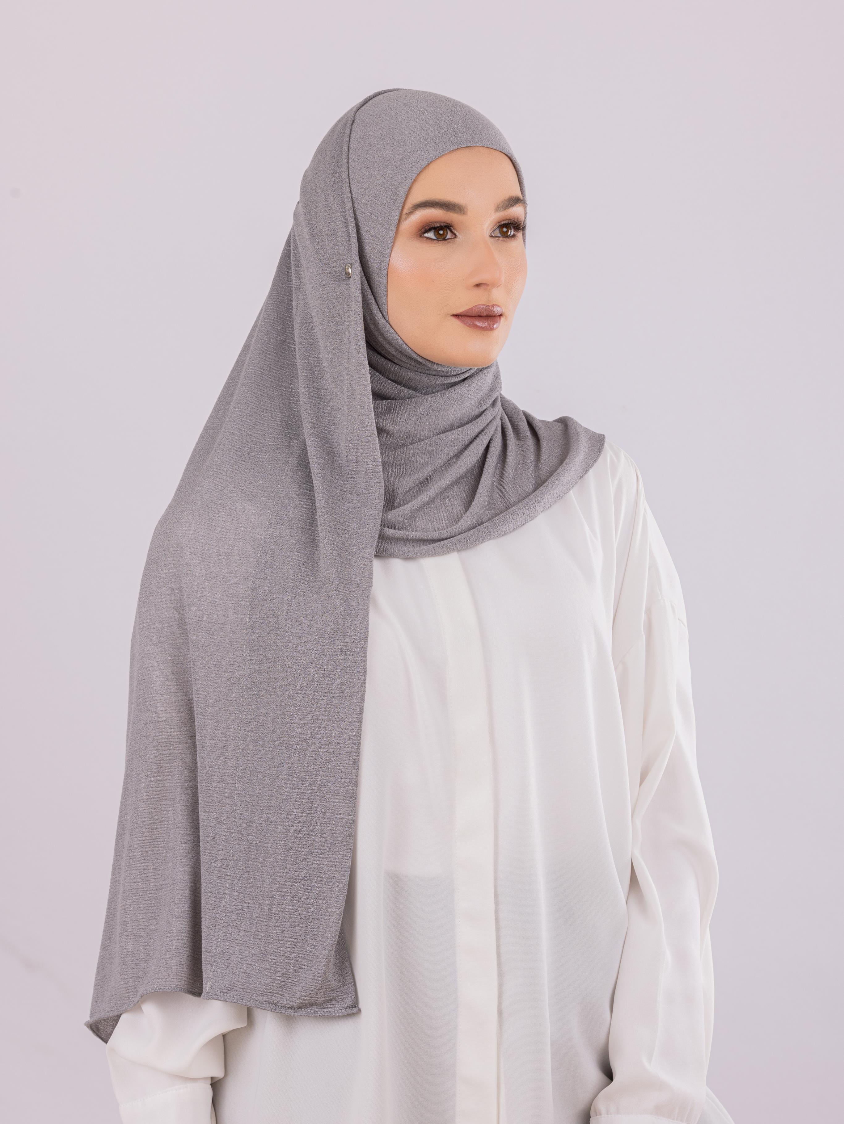Easy To Wear Design | Malaysian Crush Cotton | Lavender Gray ( For Kids )