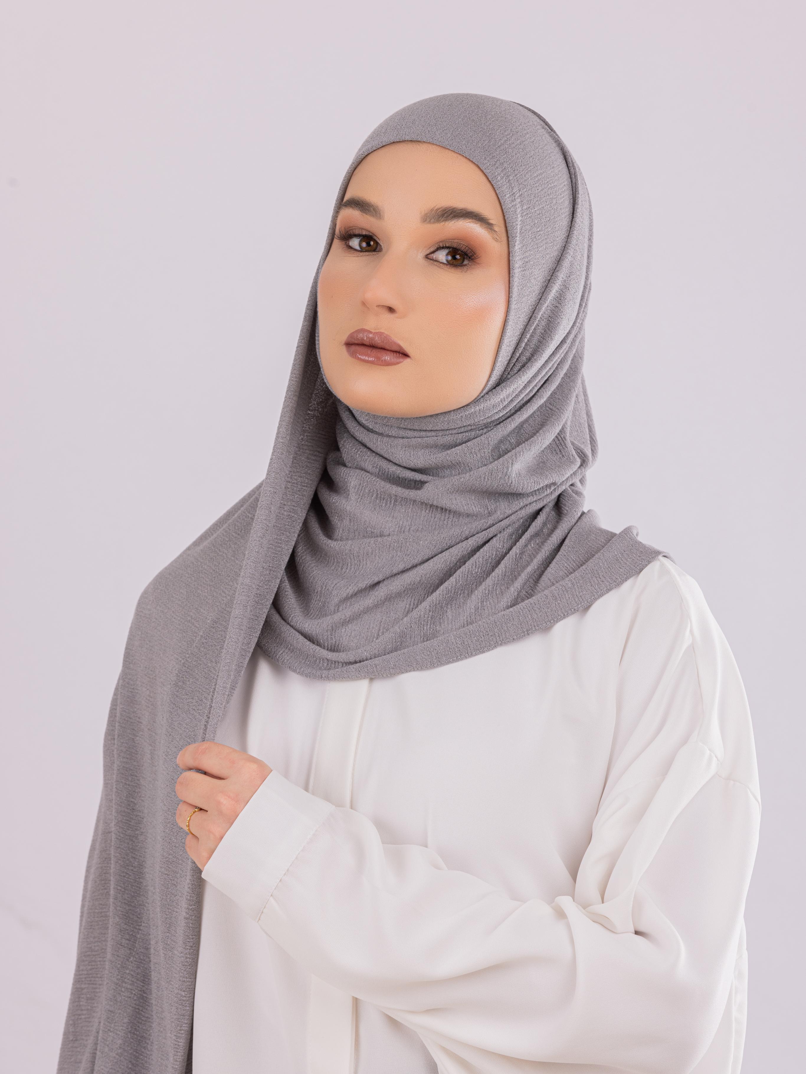 Easy To Wear Design | Malaysian Crush Cotton | Lavender Gray ( For Kids )