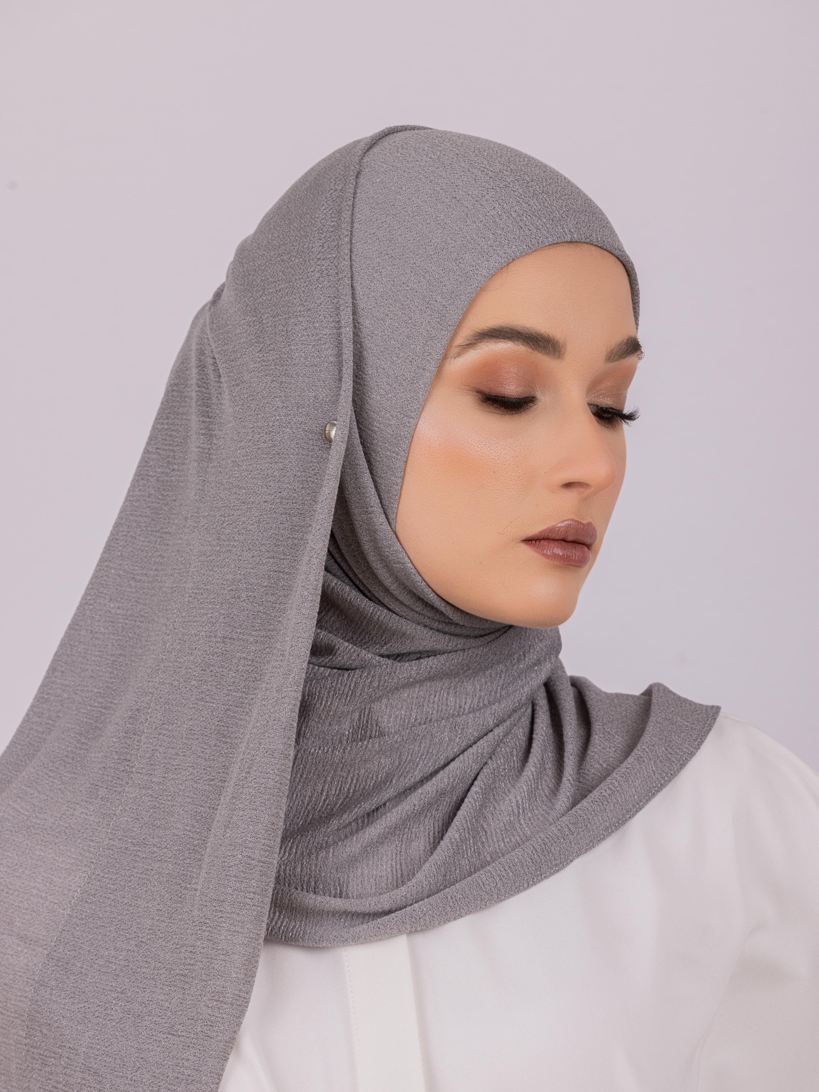 Easy To Wear Design | Malaysian Crush Cotton | Lavender Gray ( For Kids )
