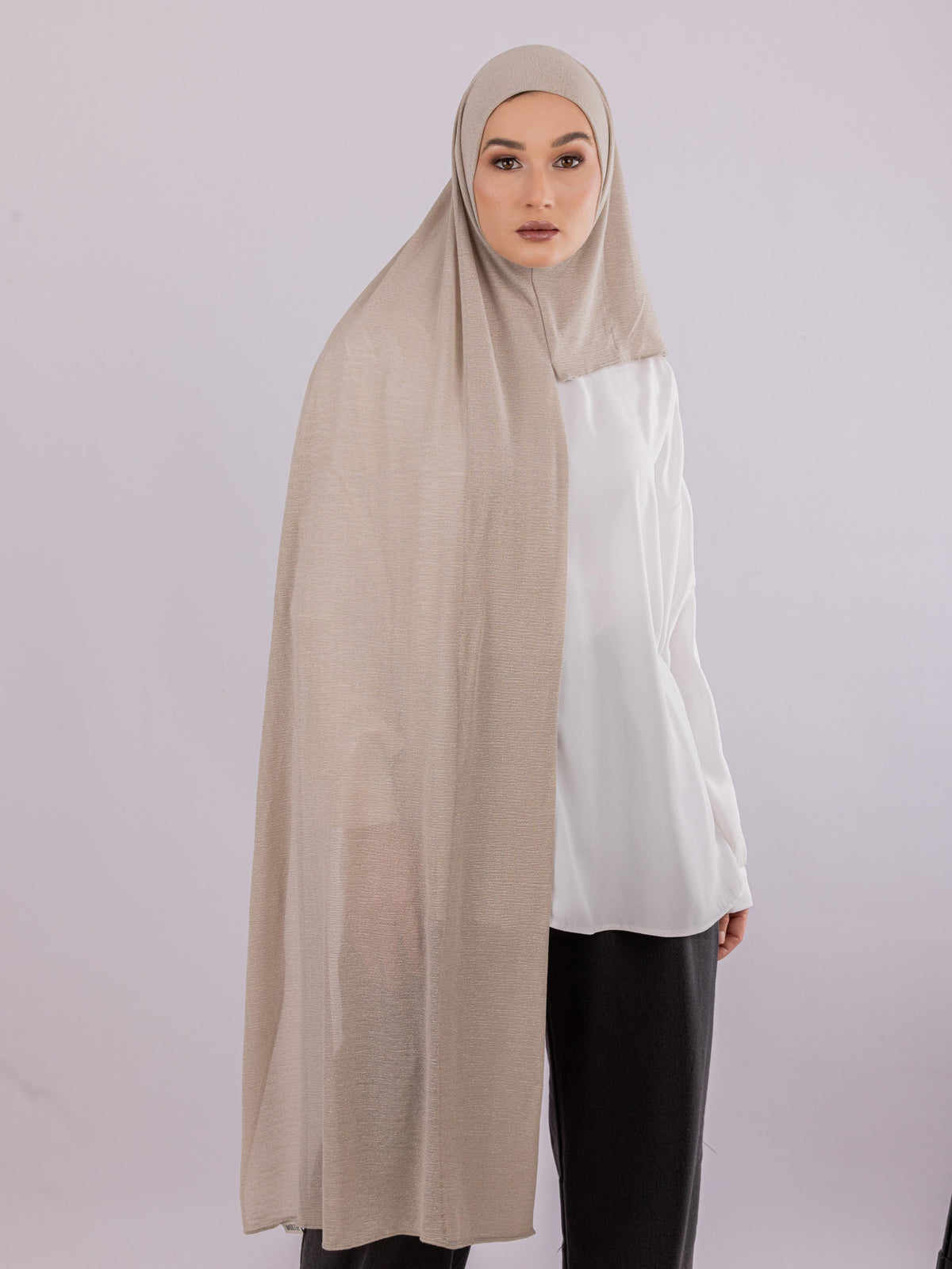 Easy To Wear Design | Malaysian Crush Cotton | Shadow Beige