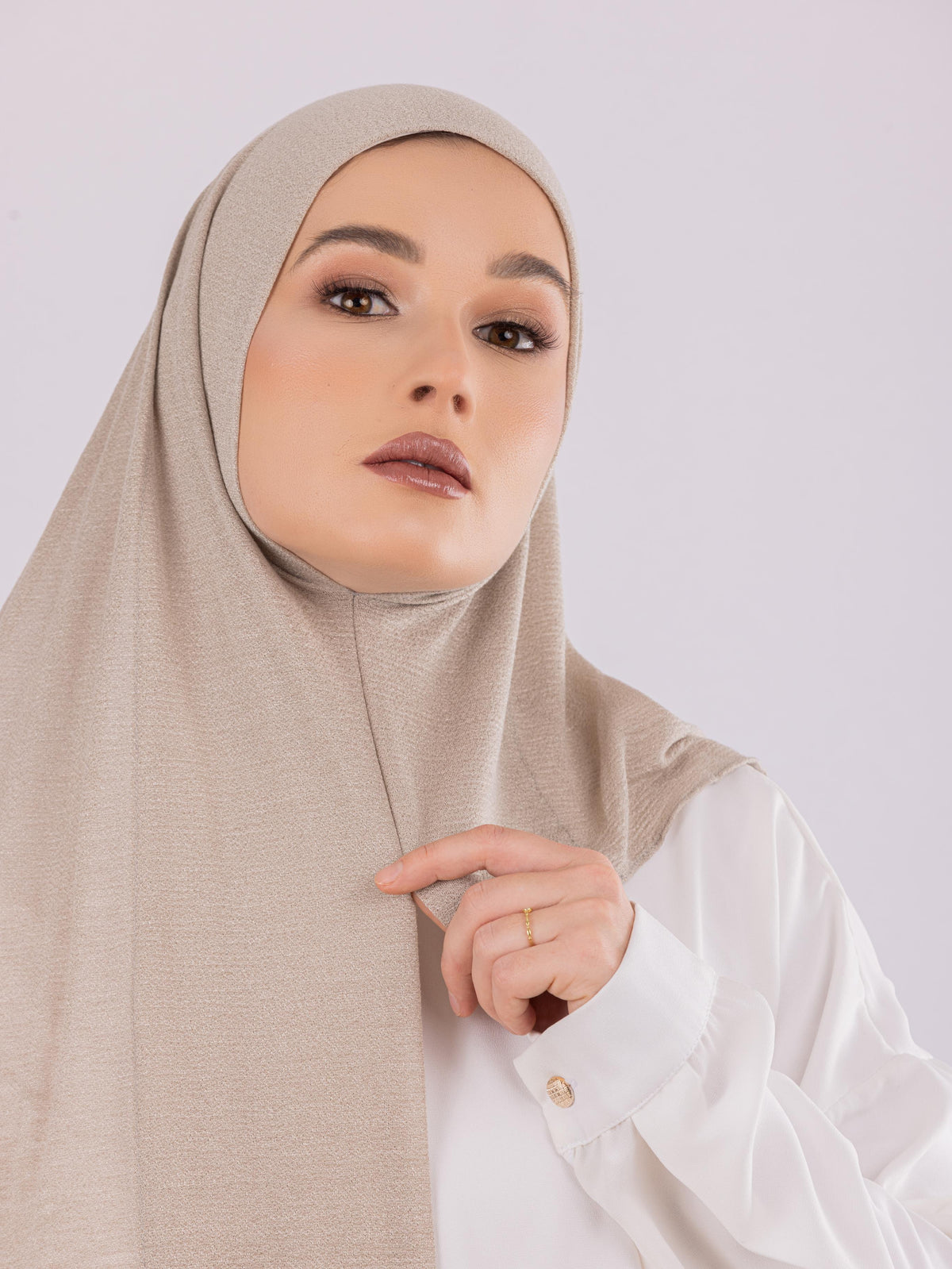 Easy To Wear Design | Malaysian Crush Cotton | Shadow Beige