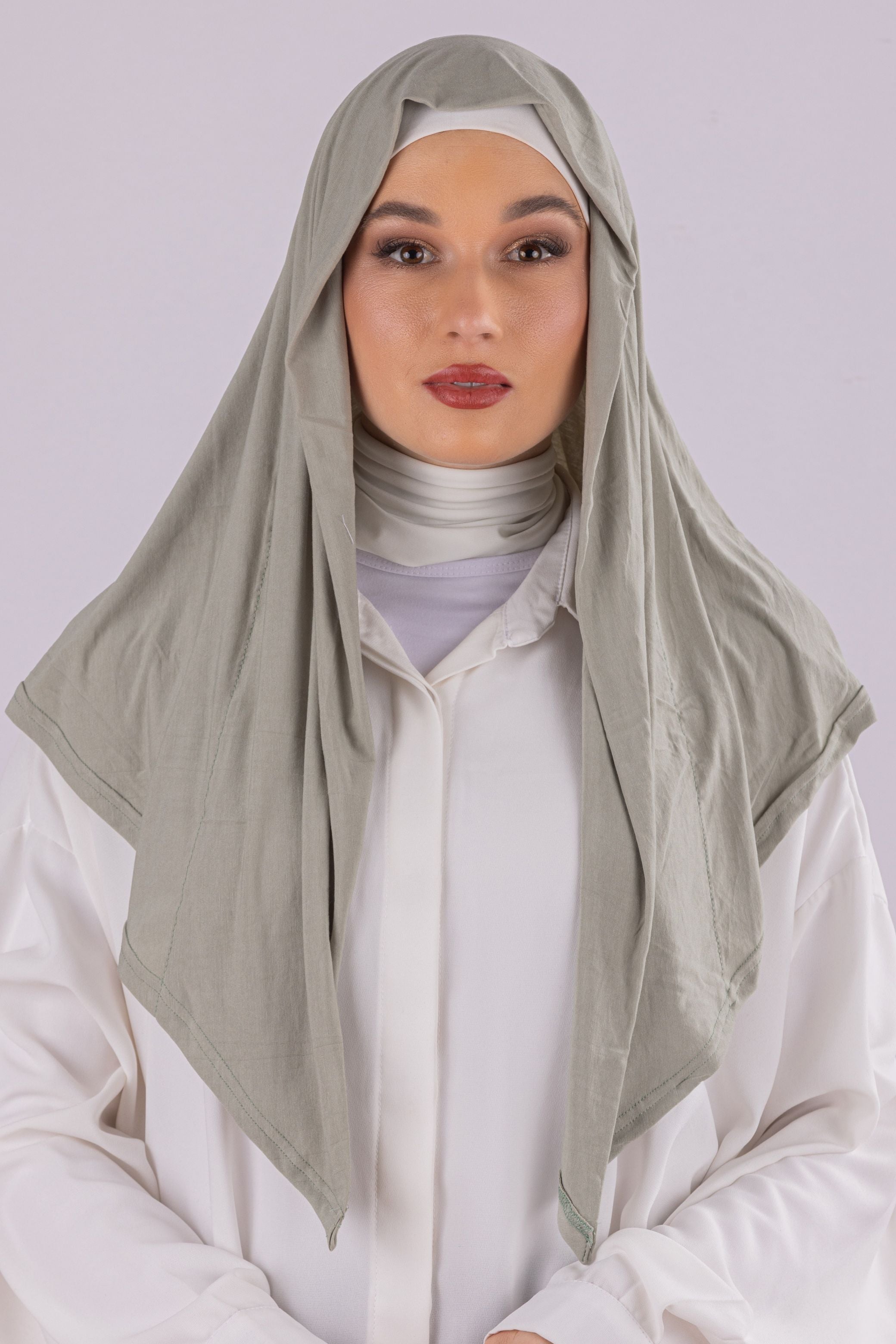 Triangular Design | Spanish Cotton | Moss Gray