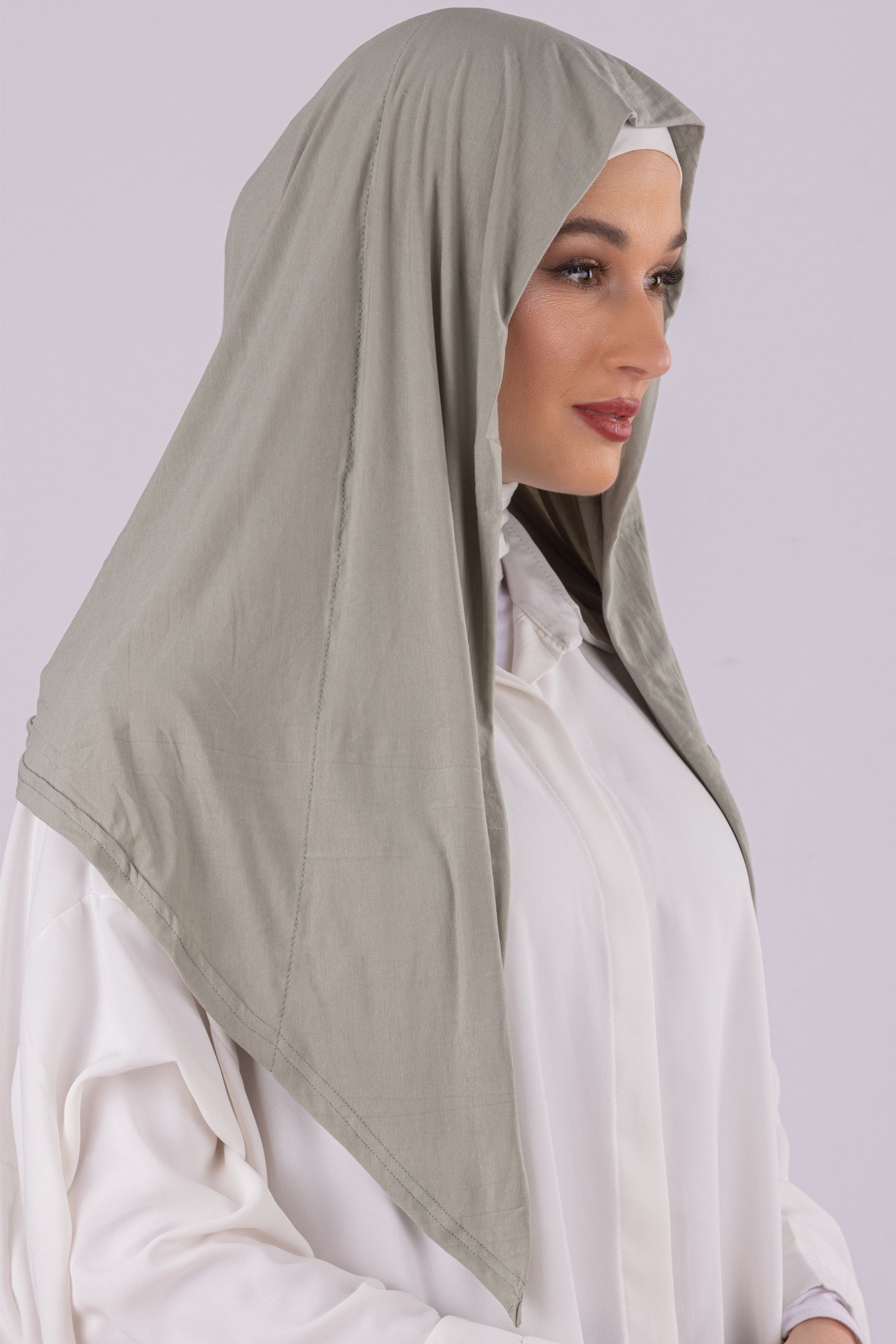 Triangular Design | Spanish Cotton | Moss Gray