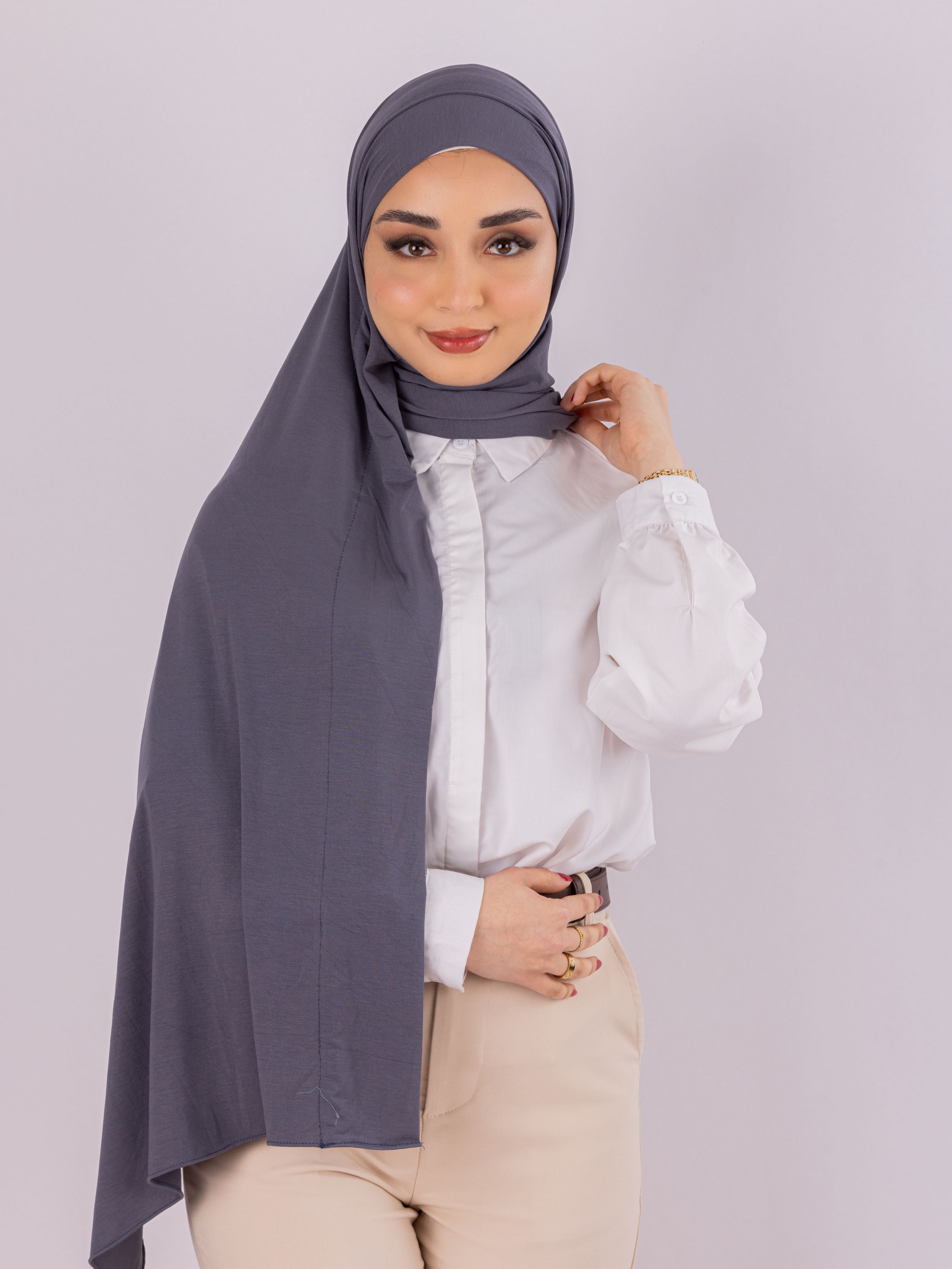 Easy To Wear Design | Spanish Cotton | Charcoal Purple