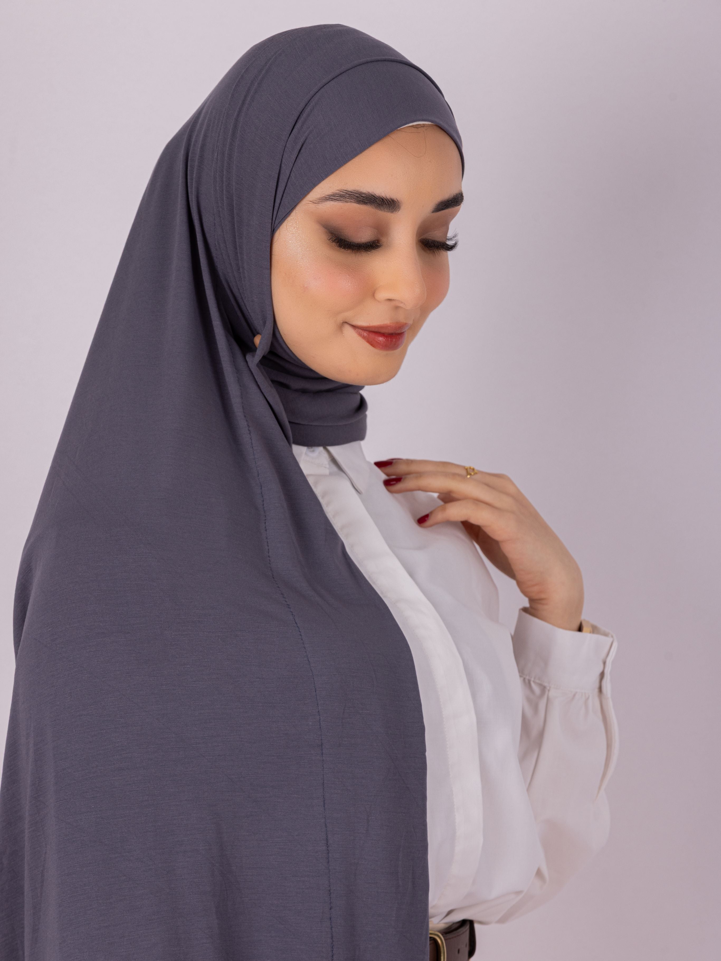 Easy To Wear Design | Spanish Cotton | Charcoal Purple