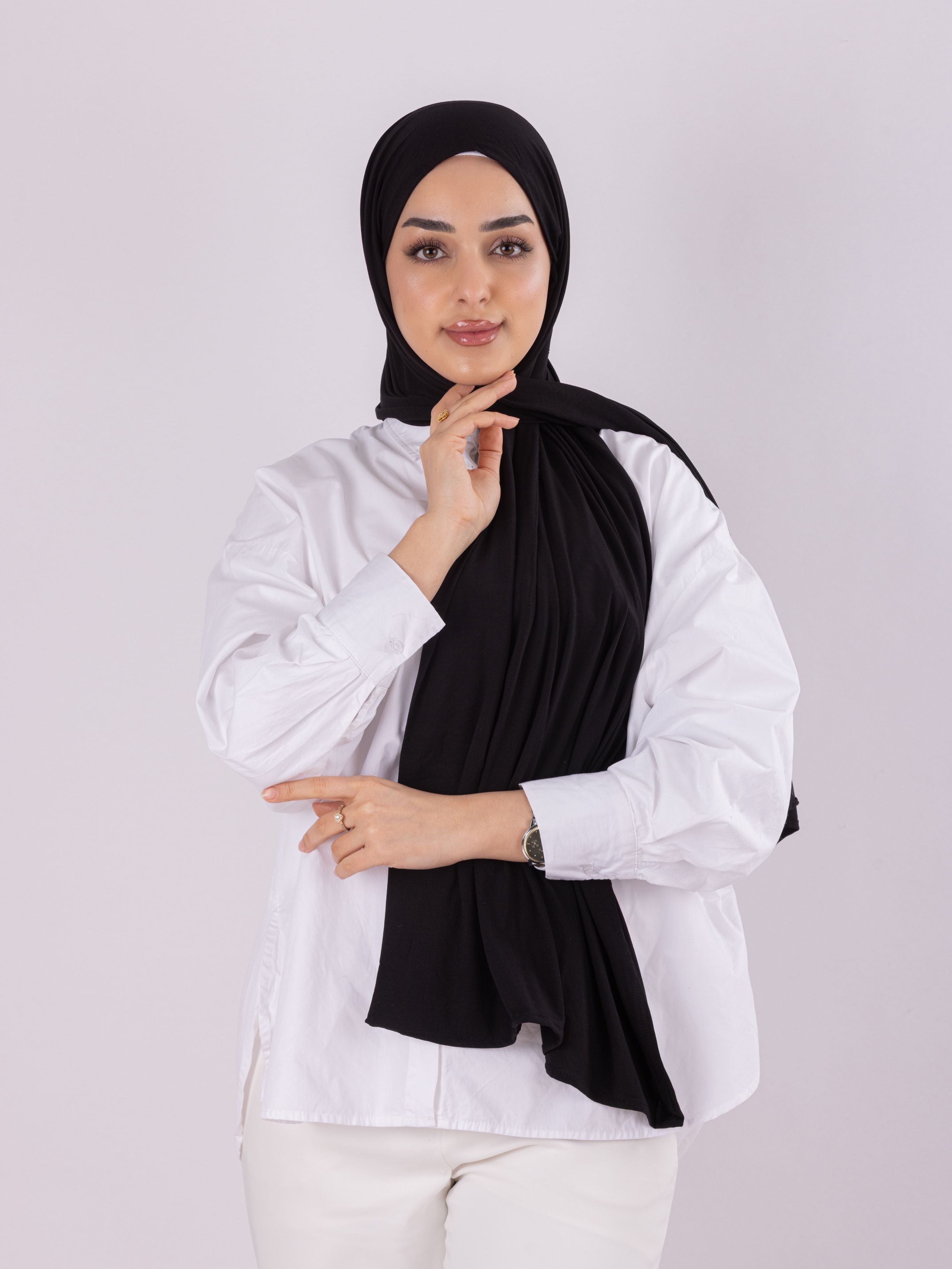 Plain Design | Spanish Cotton | Black