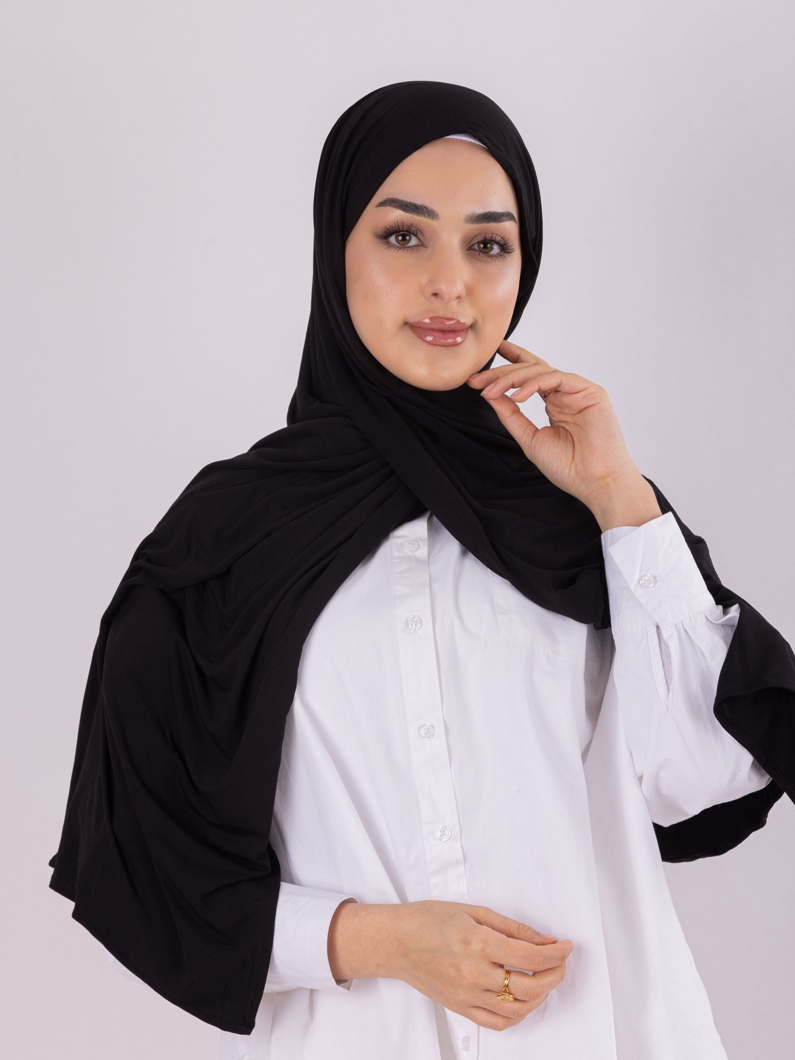 Plain Design | Spanish Cotton | Black