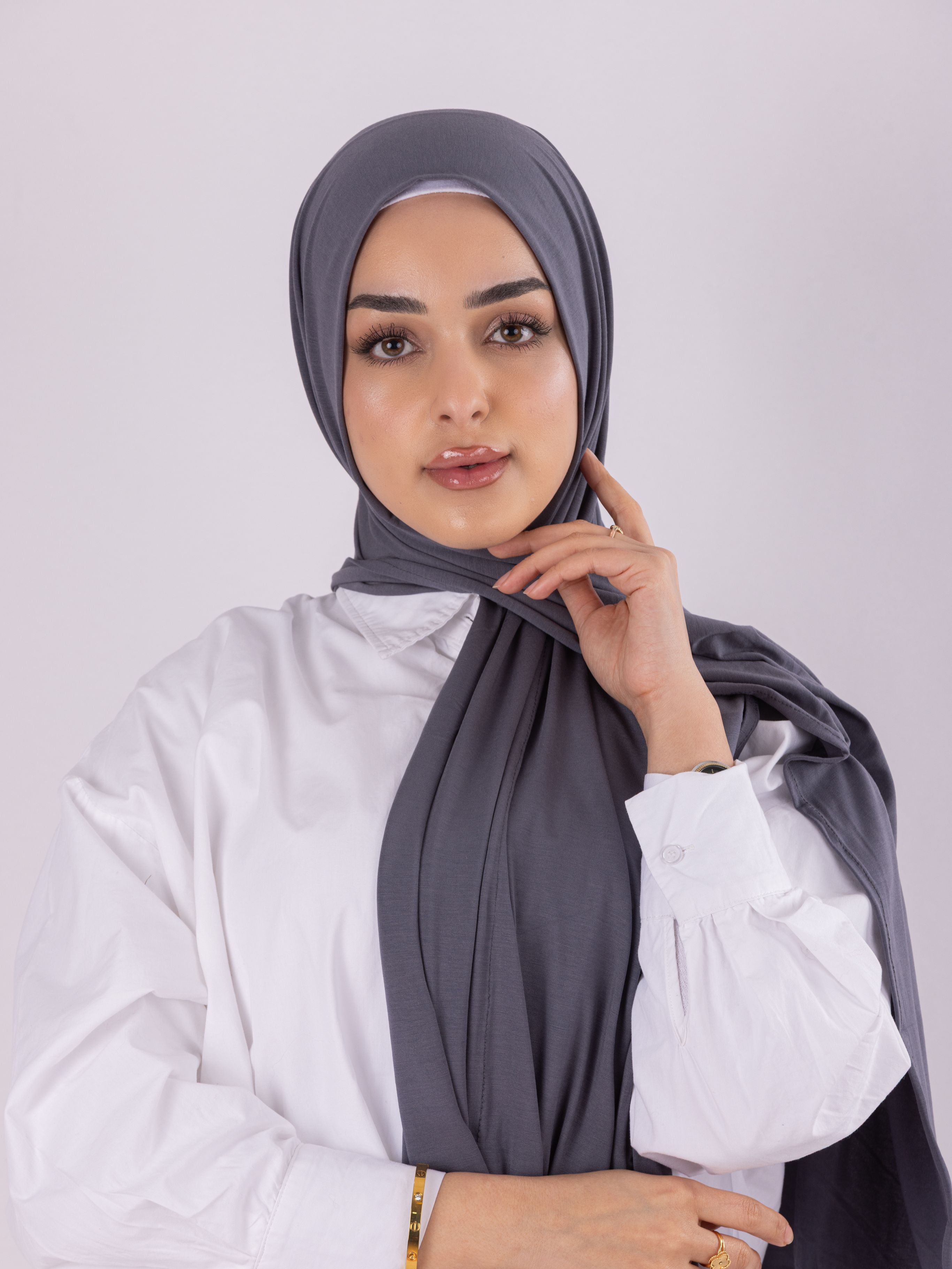 Plain Design | Spanish Cotton | Charcoal Purple