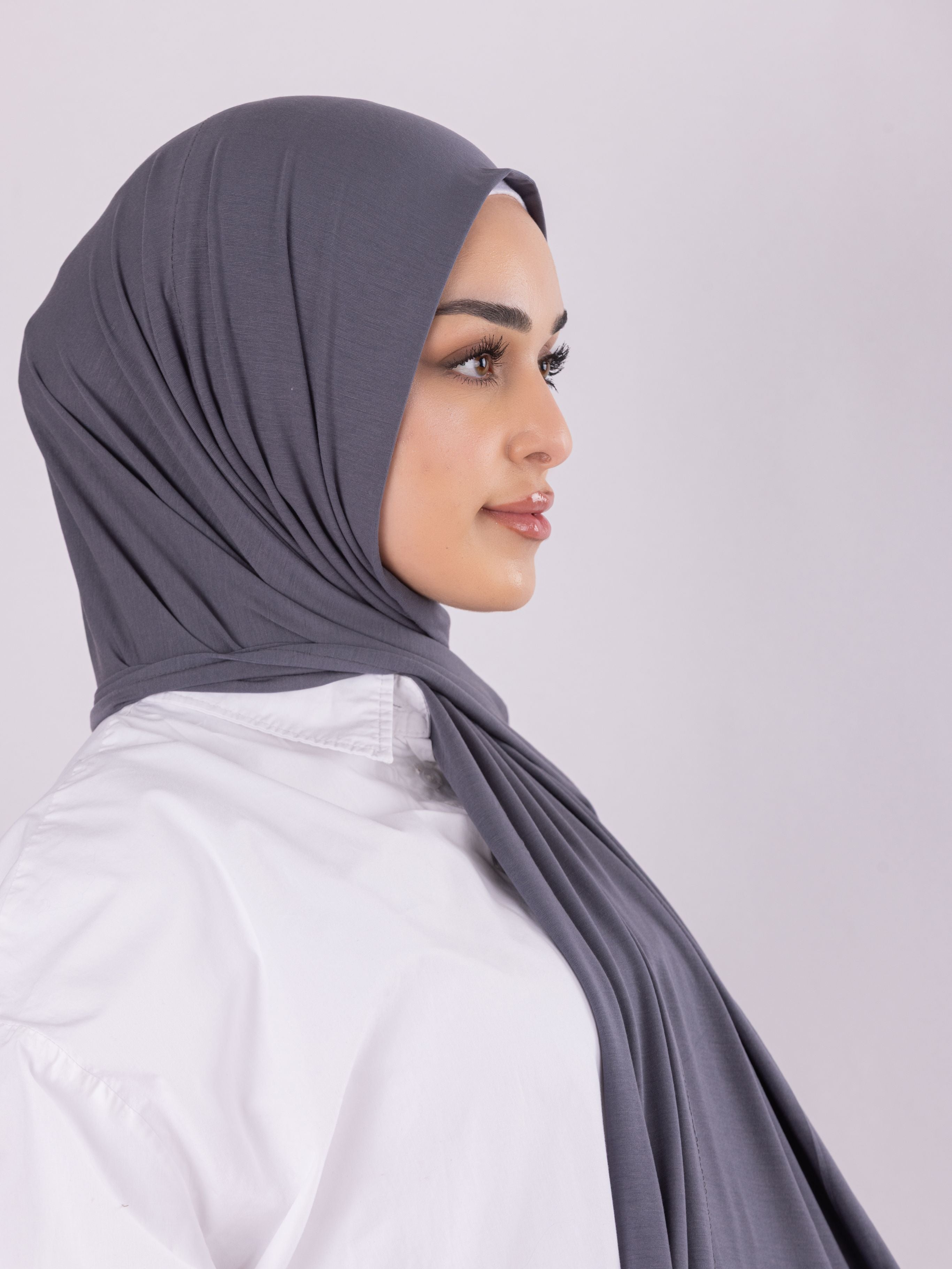 Plain Design | Spanish Cotton | Charcoal Purple