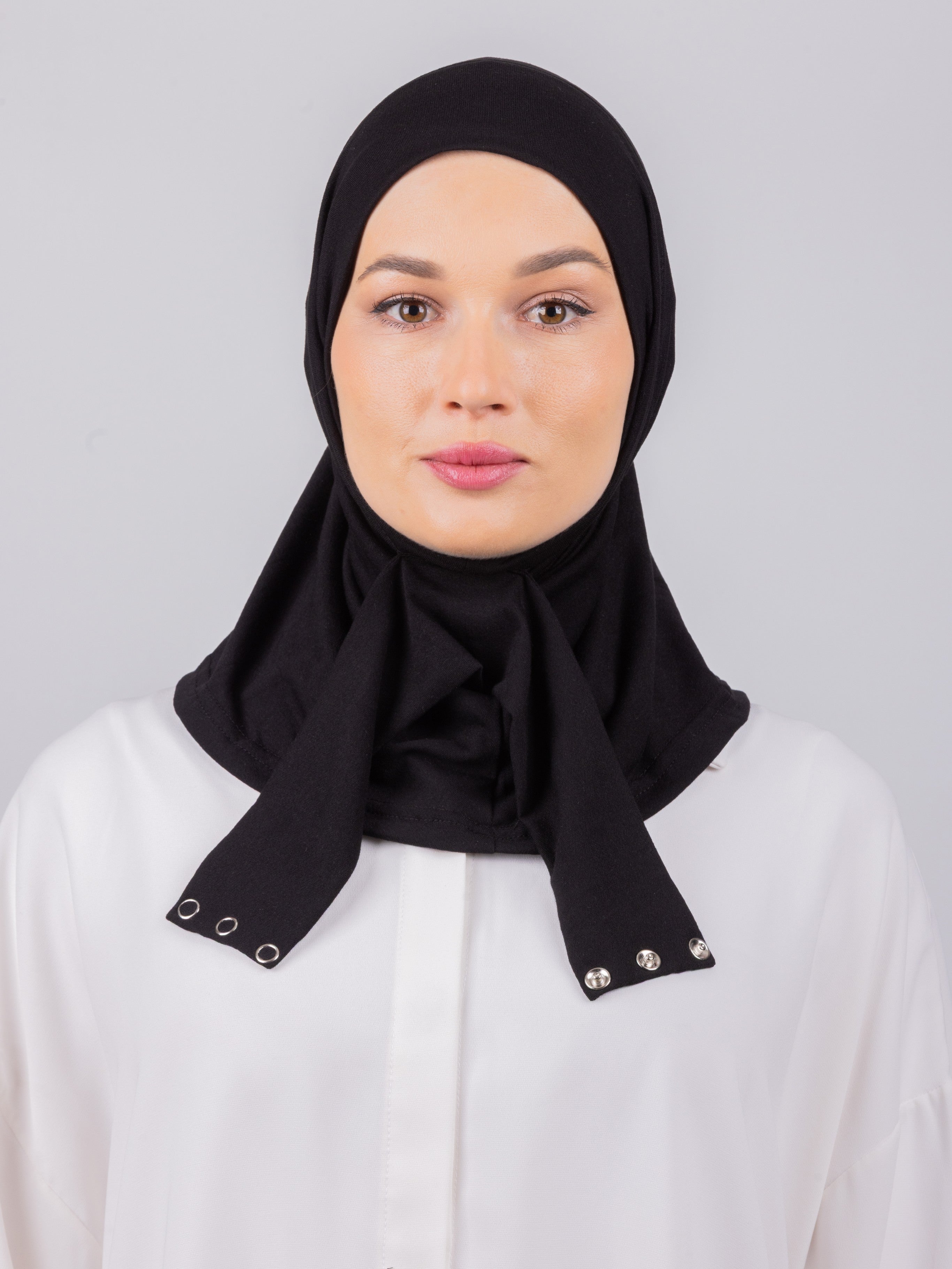 TriLock™ Hijab | Moltte Signature Cotton | Black
