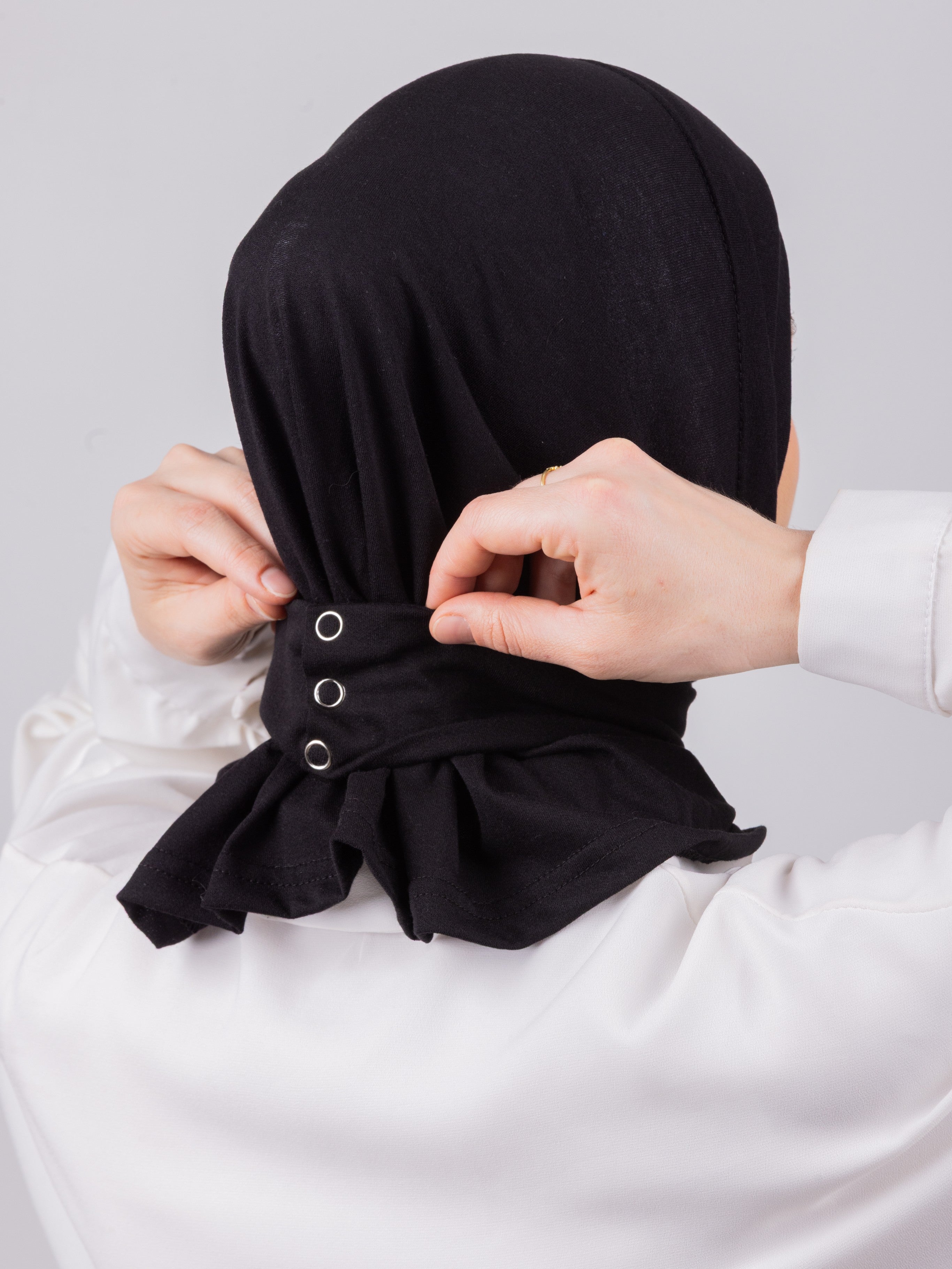 TriLock™ Hijab | Moltte Signature Cotton | Black