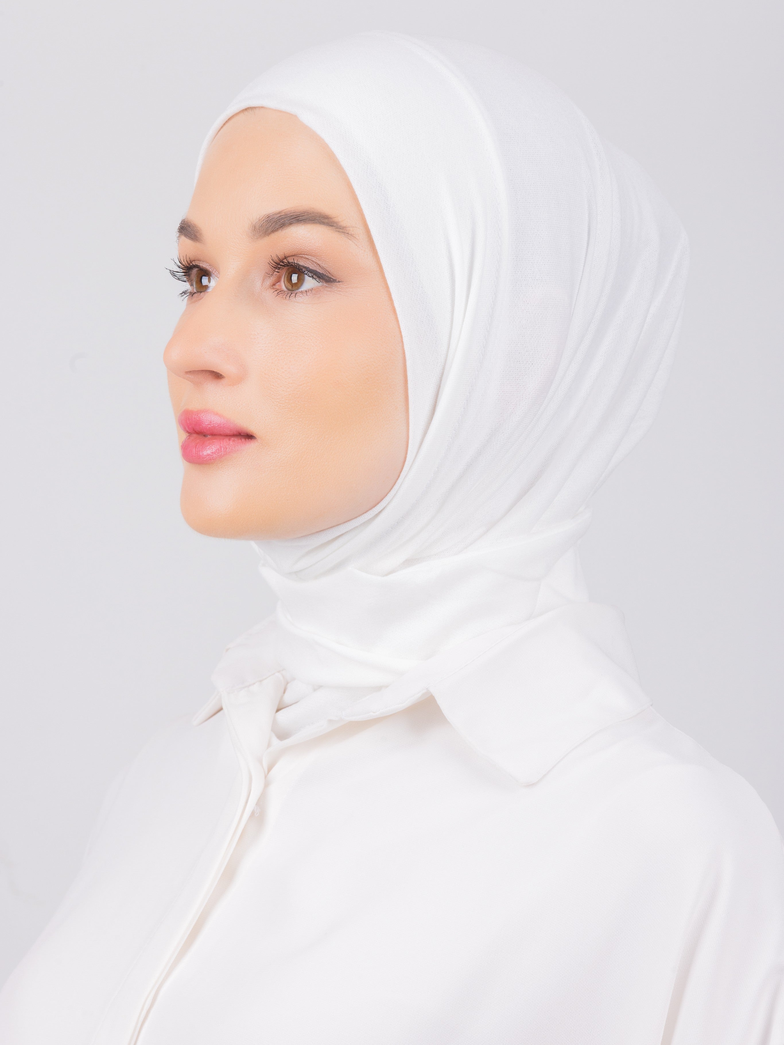 TriLock™ Hijab | Moltte Signature Cotton | Off White