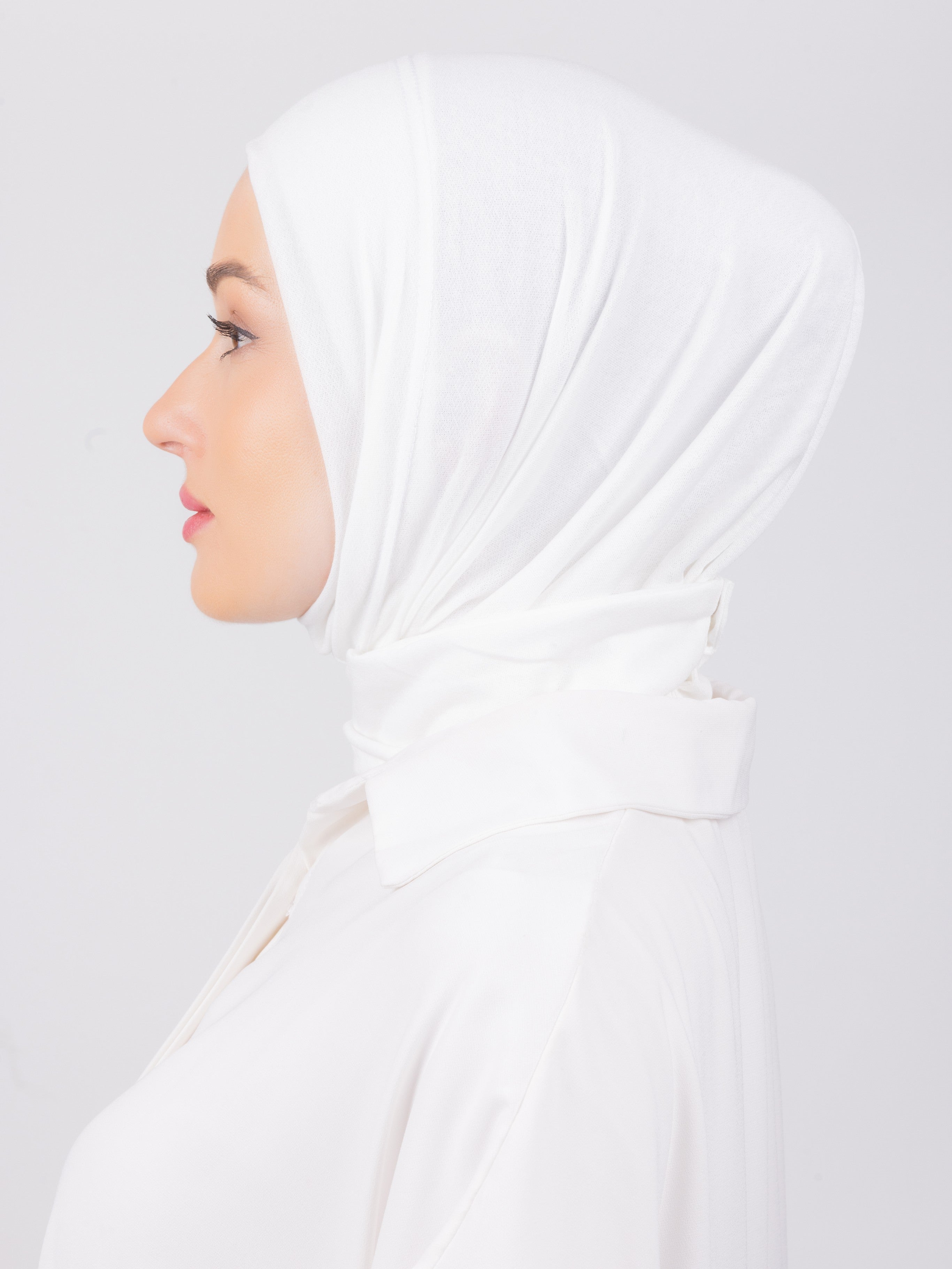 TriLock™ Hijab | Moltte Signature Cotton | Off White