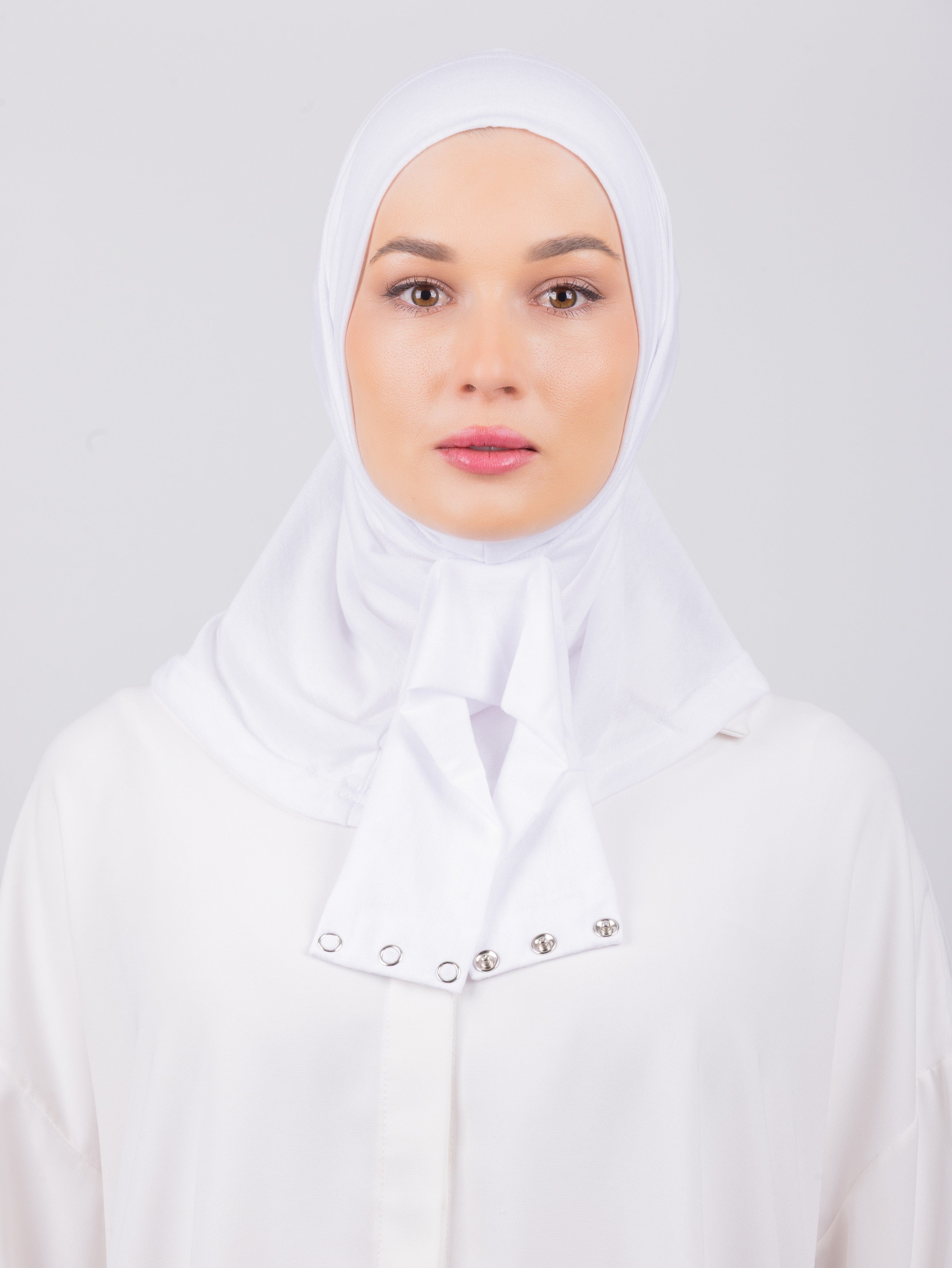 TriLock™ Hijab | Moltte Signature Cotton | White