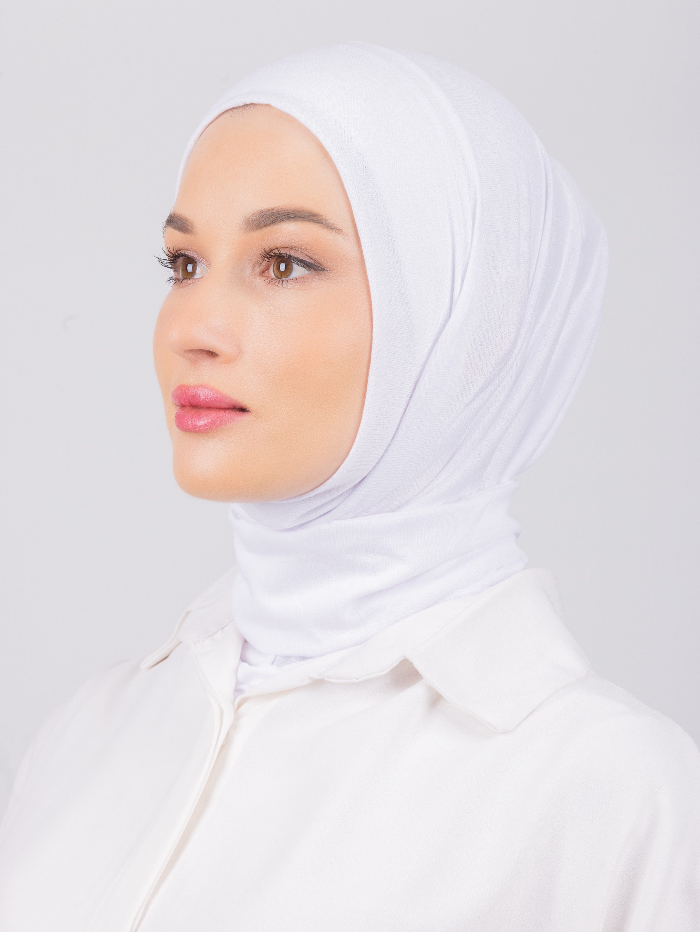 TriLock™ Hijab | Moltte Signature Cotton | White