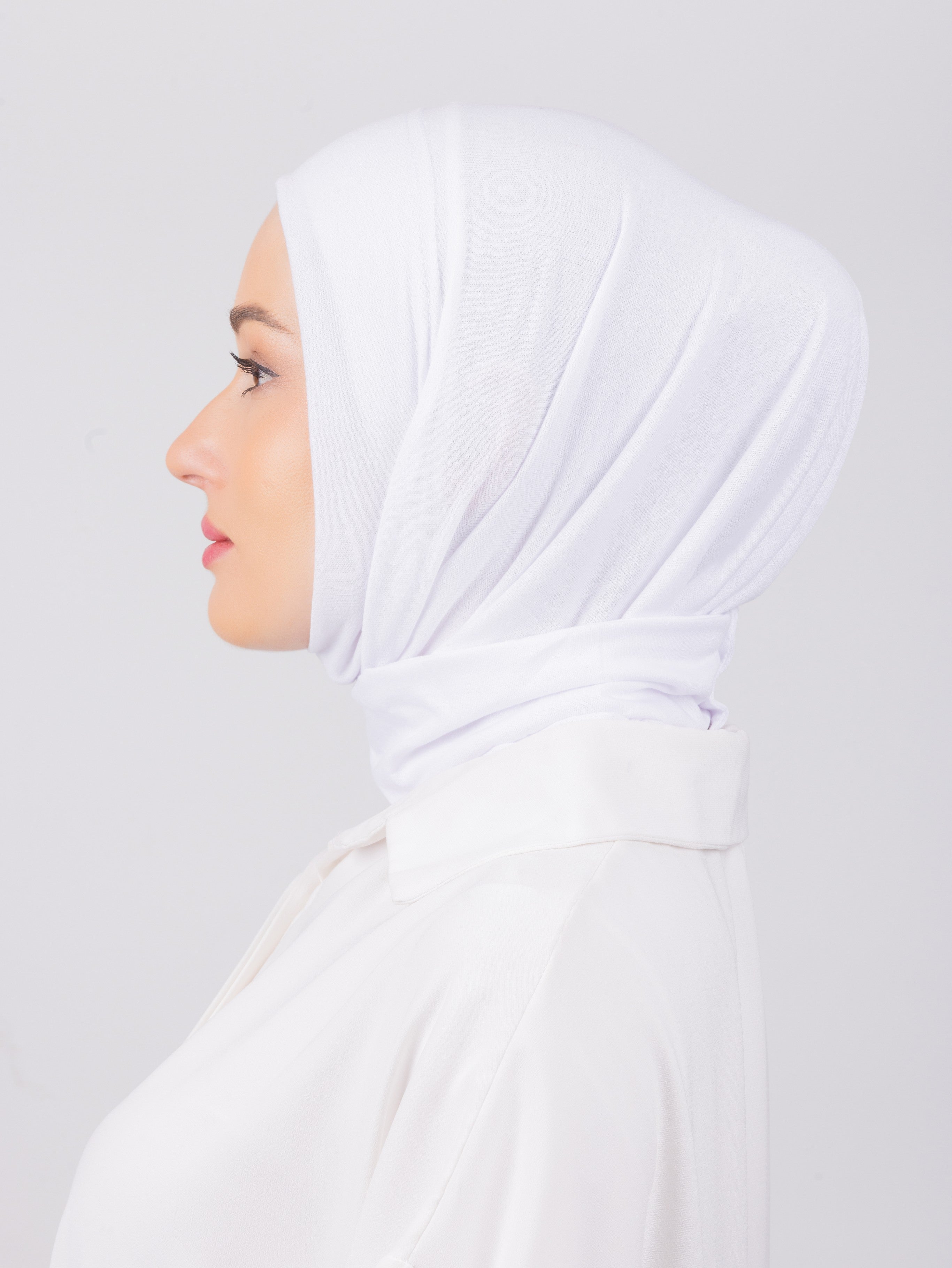 TriLock™ Hijab | Moltte Signature Cotton | White