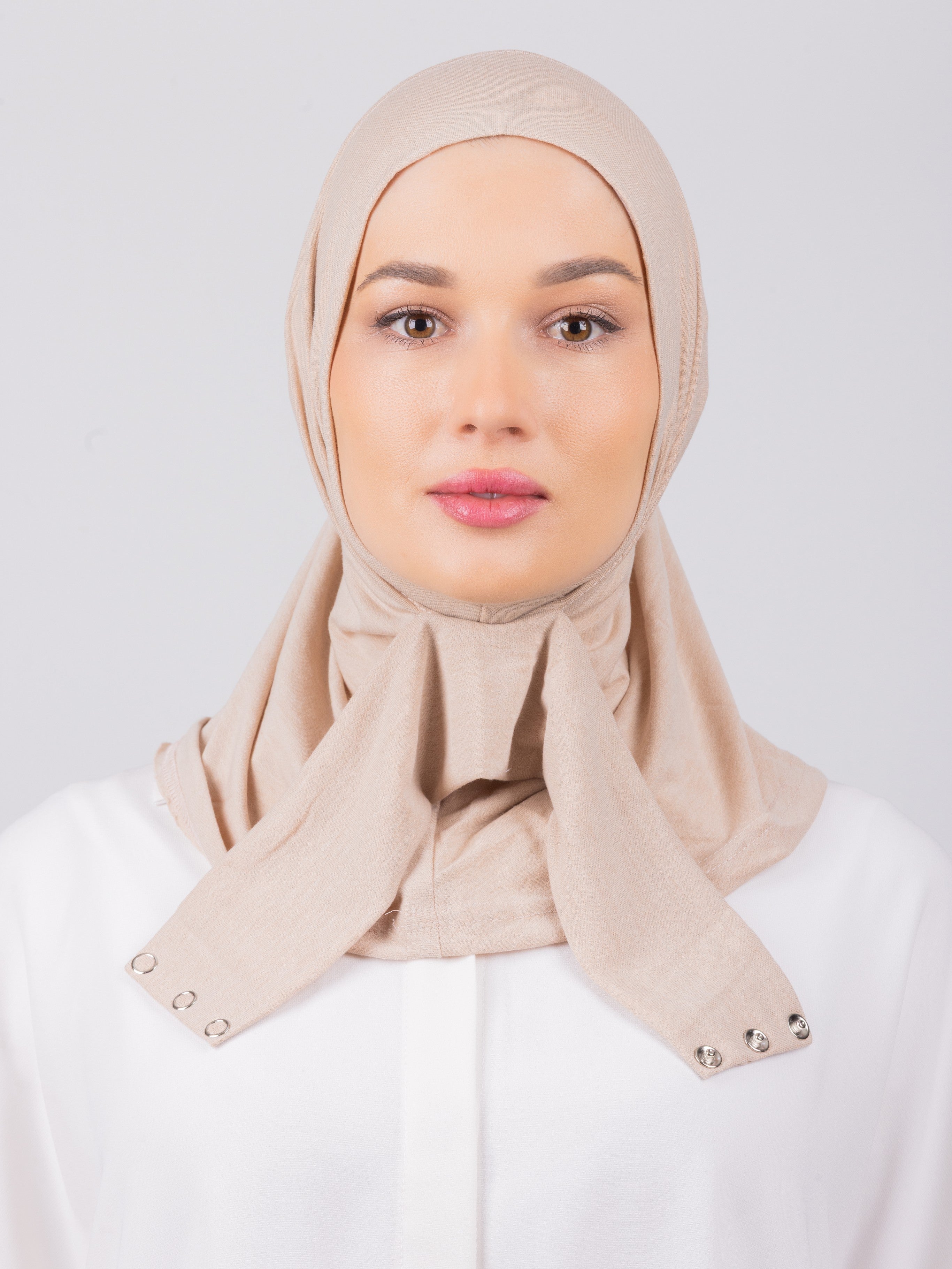 TriLock™ Hijab | Moltte Signature Cotton | Pale Beige