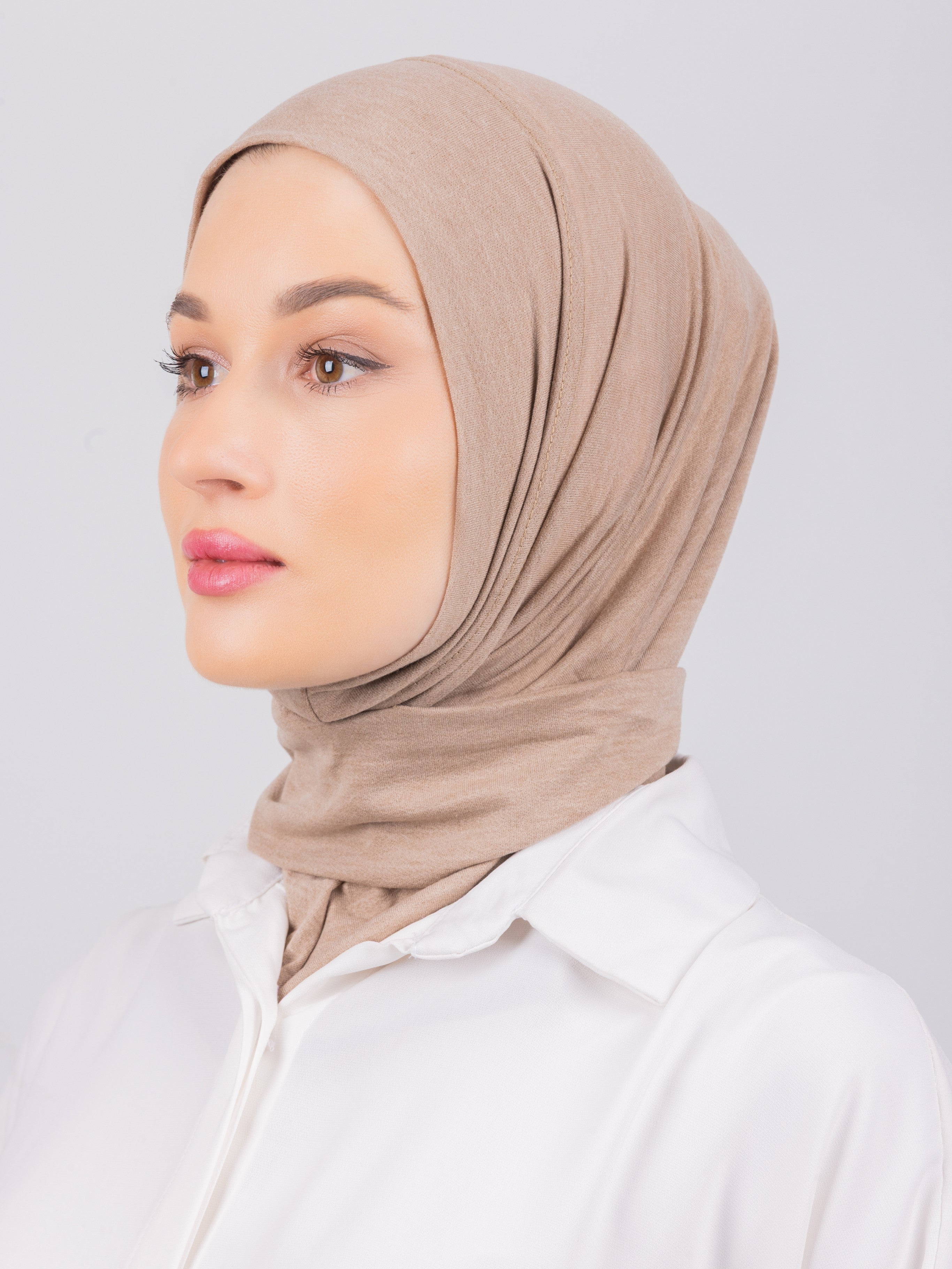 TriLock™ Hijab | Moltte Signature Cotton | Creamy Beige