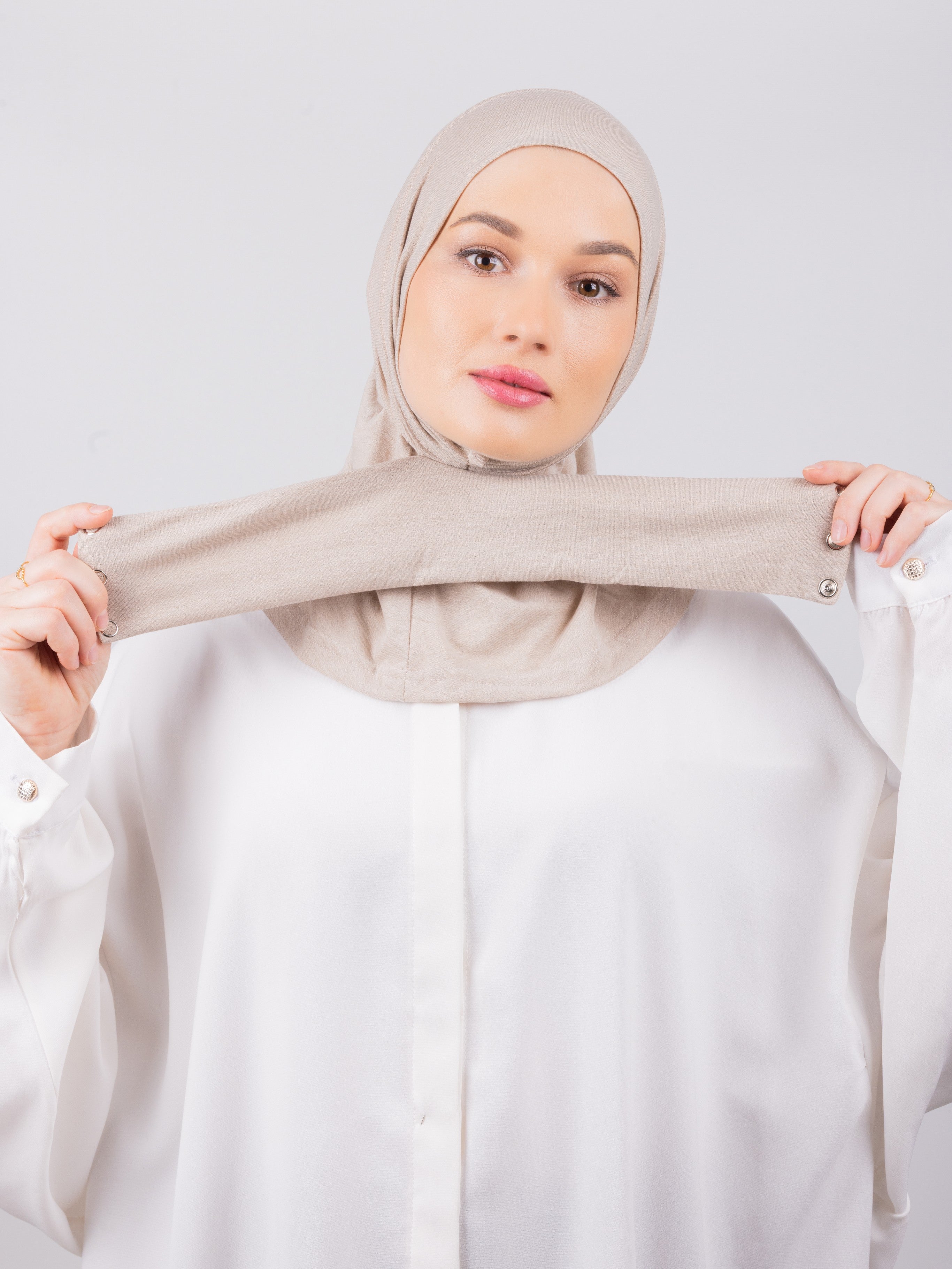TriLock™ Hijab | Moltte Signature Cotton | Rose Taupe