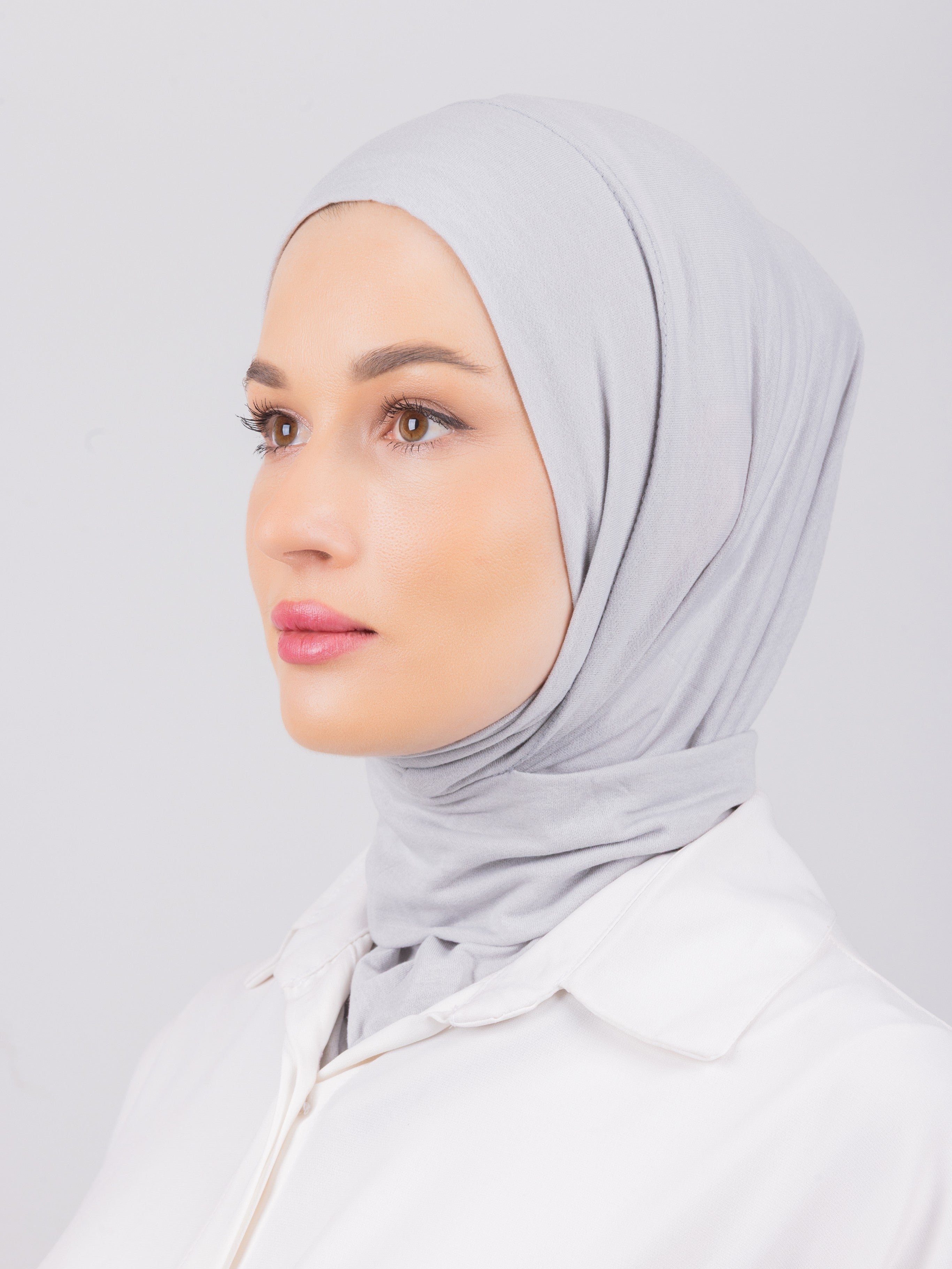 TriLock™ Hijab | Moltte Signature Cotton | Medium Grey