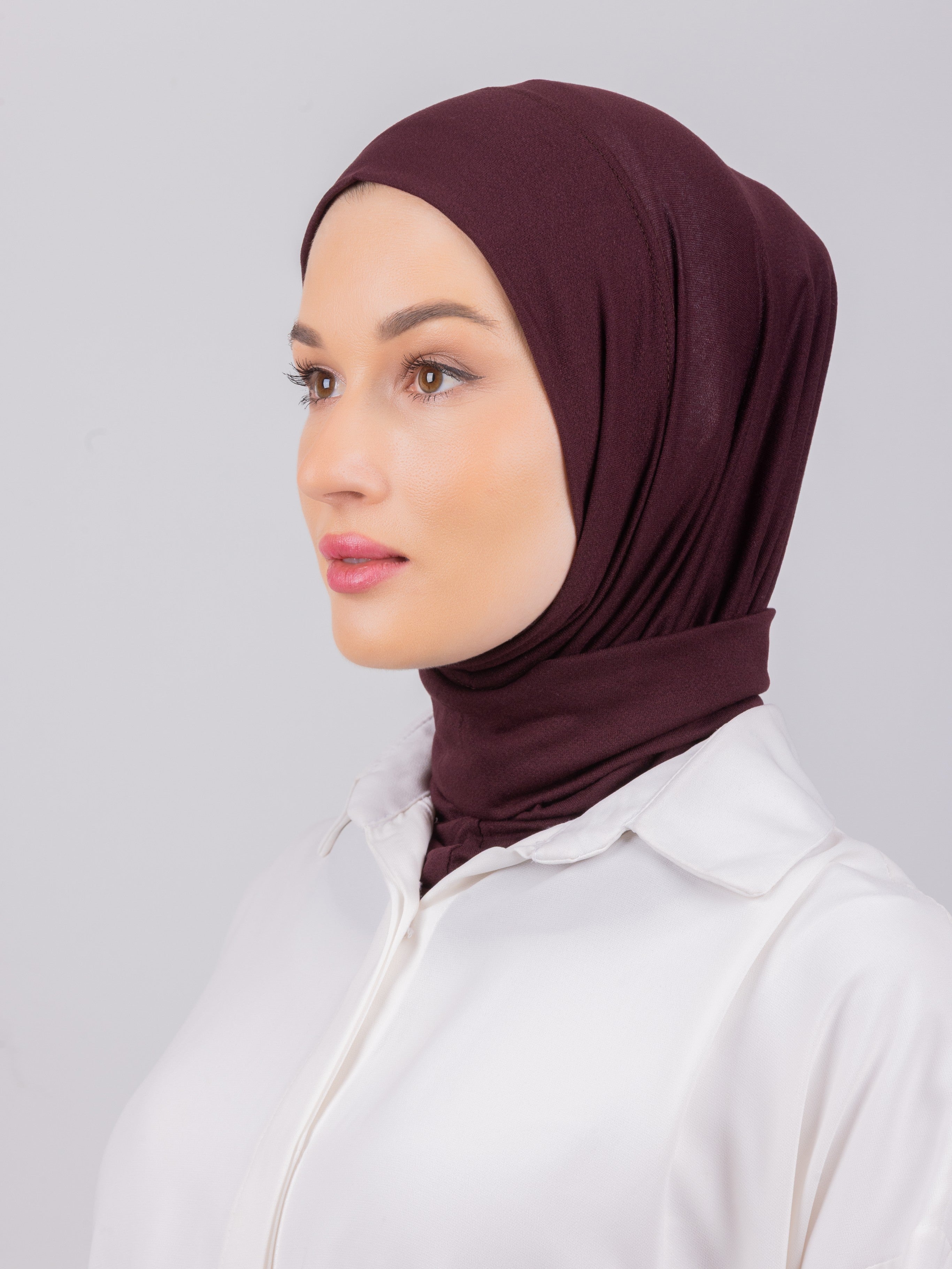 TriLock™ Hijab | Moltte Signature Cotton | Burgundy