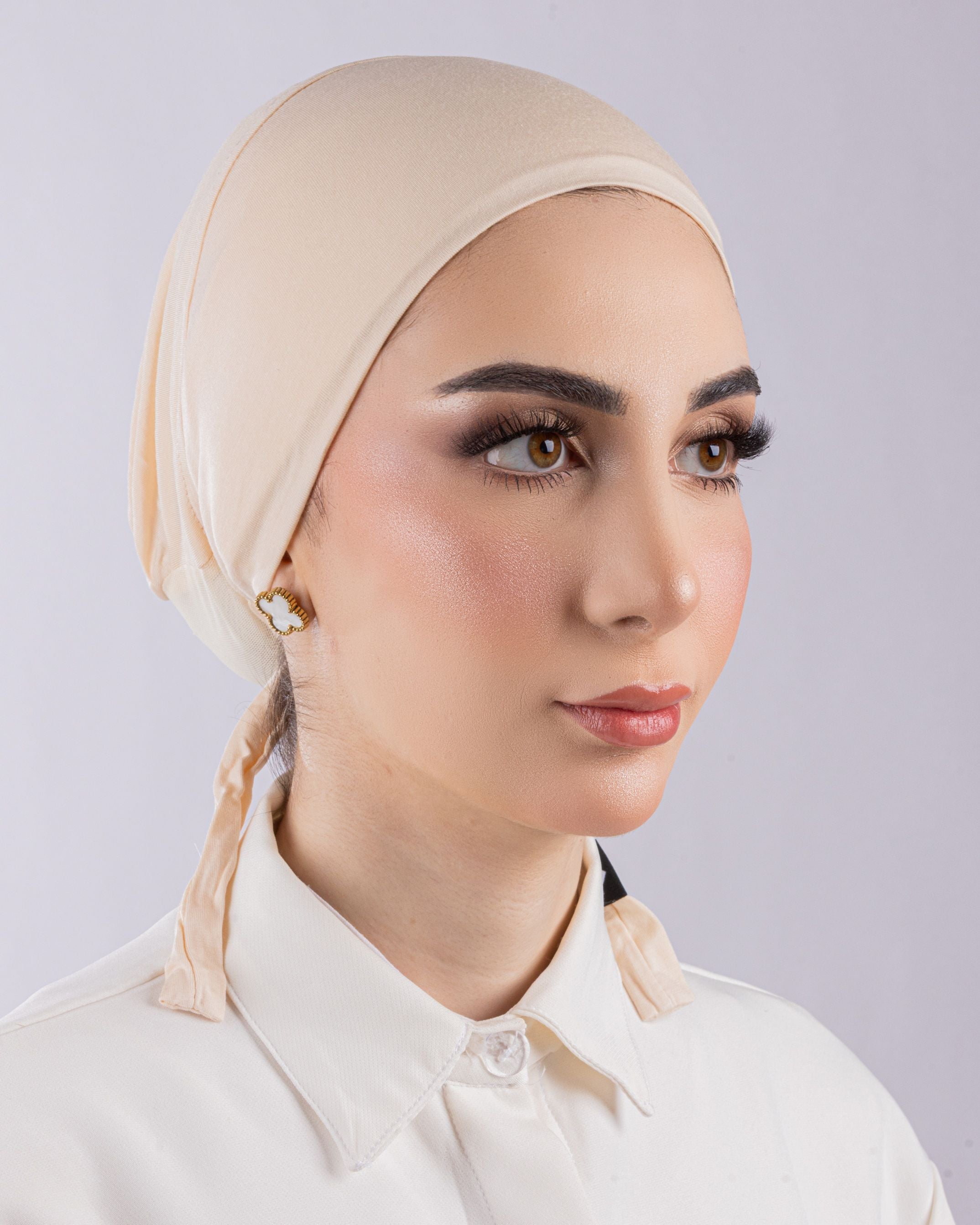 Tie Mesh Undercap | Creamy Beige