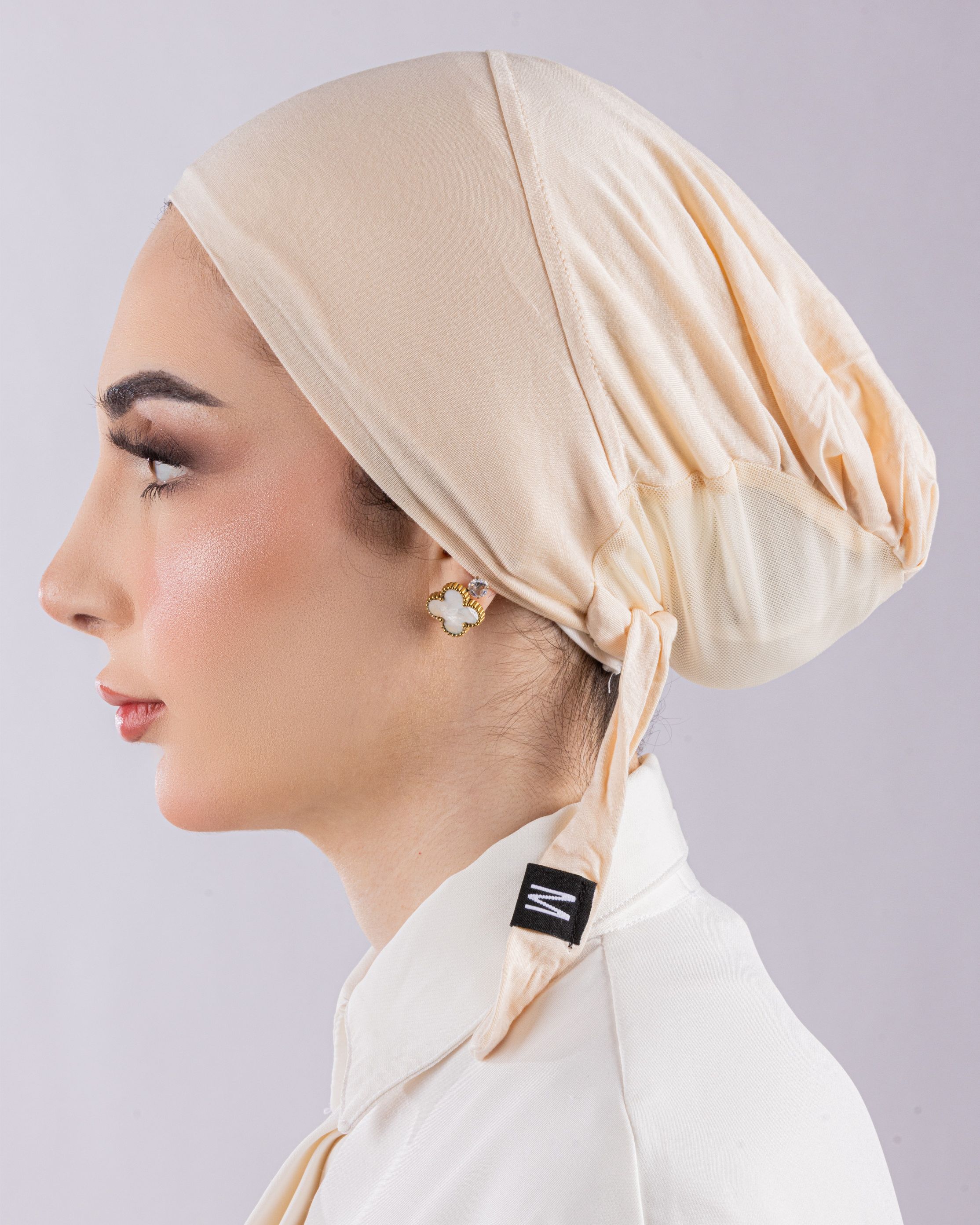 Tie Mesh Undercap | Creamy Beige