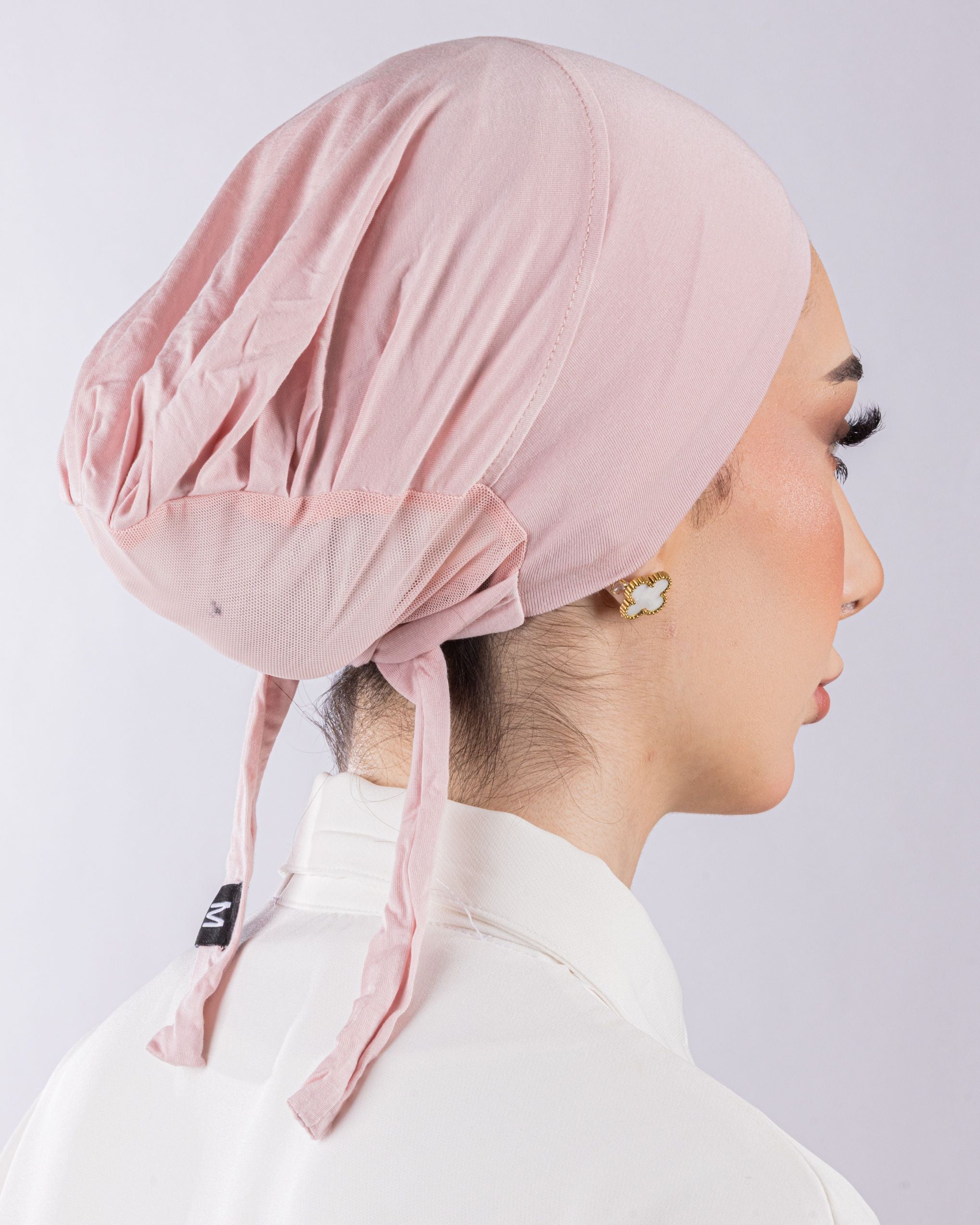 Tie Mesh Undercap | Light Pink