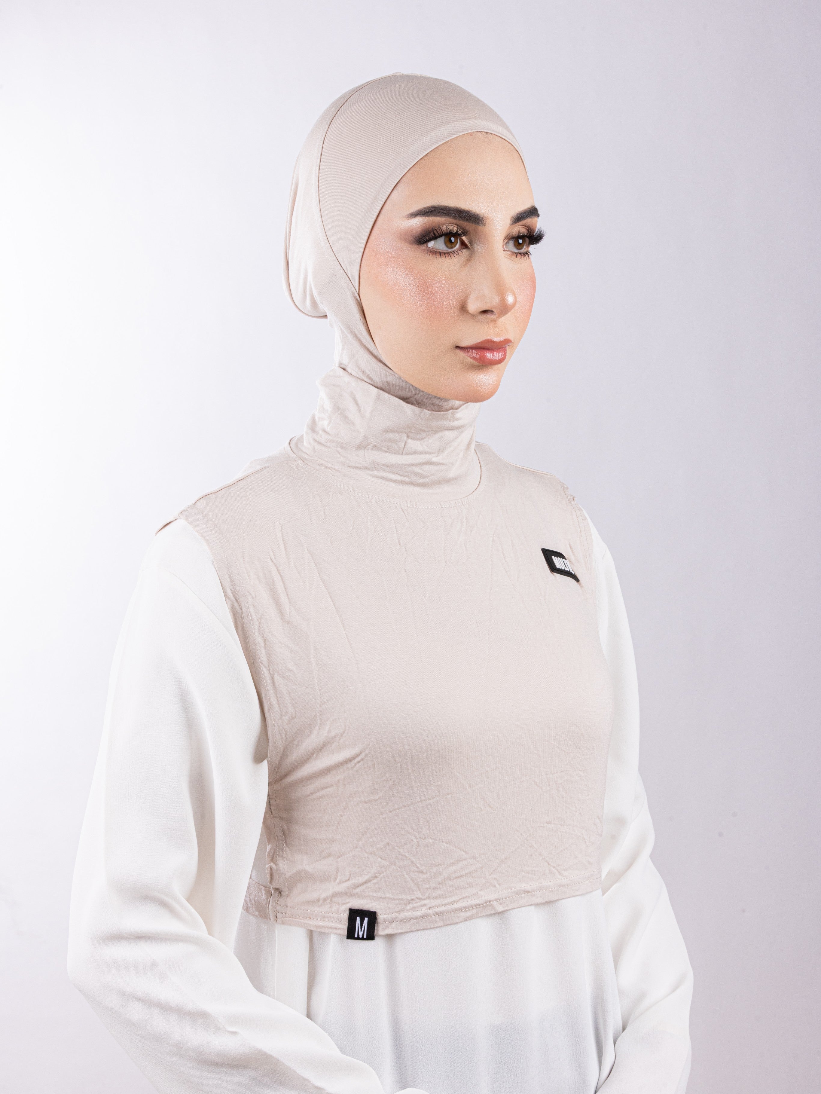 Matching Set - Full Top Collar & Full Coverage undercap | Warm Beige ( 2 Pcs )