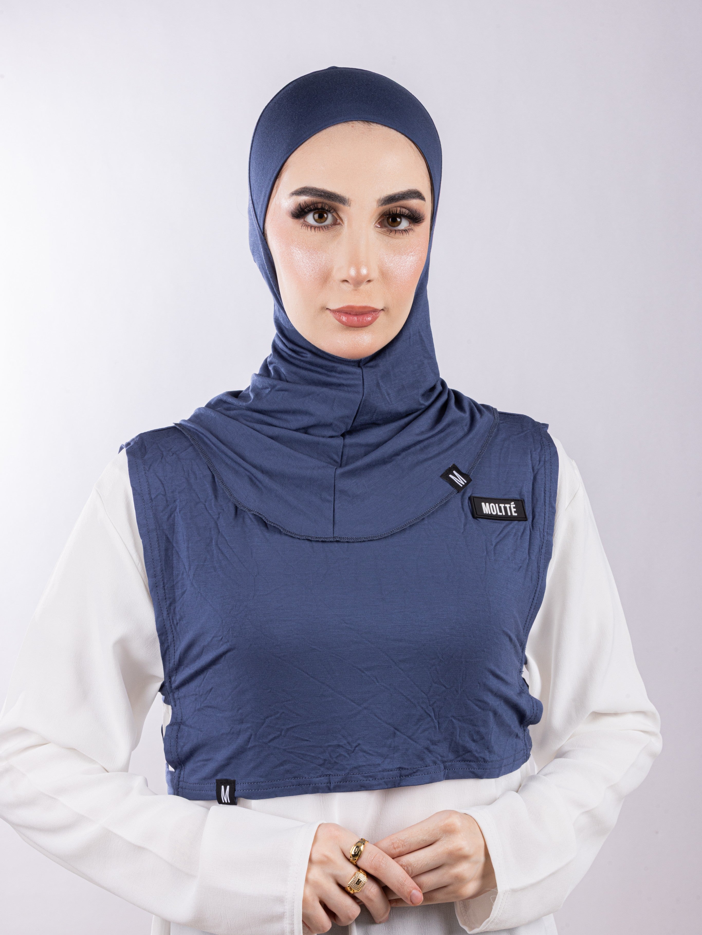 Matching Set - Full Top Collar & Full Coverage undercap | Cool Blue ( 2 Pcs )