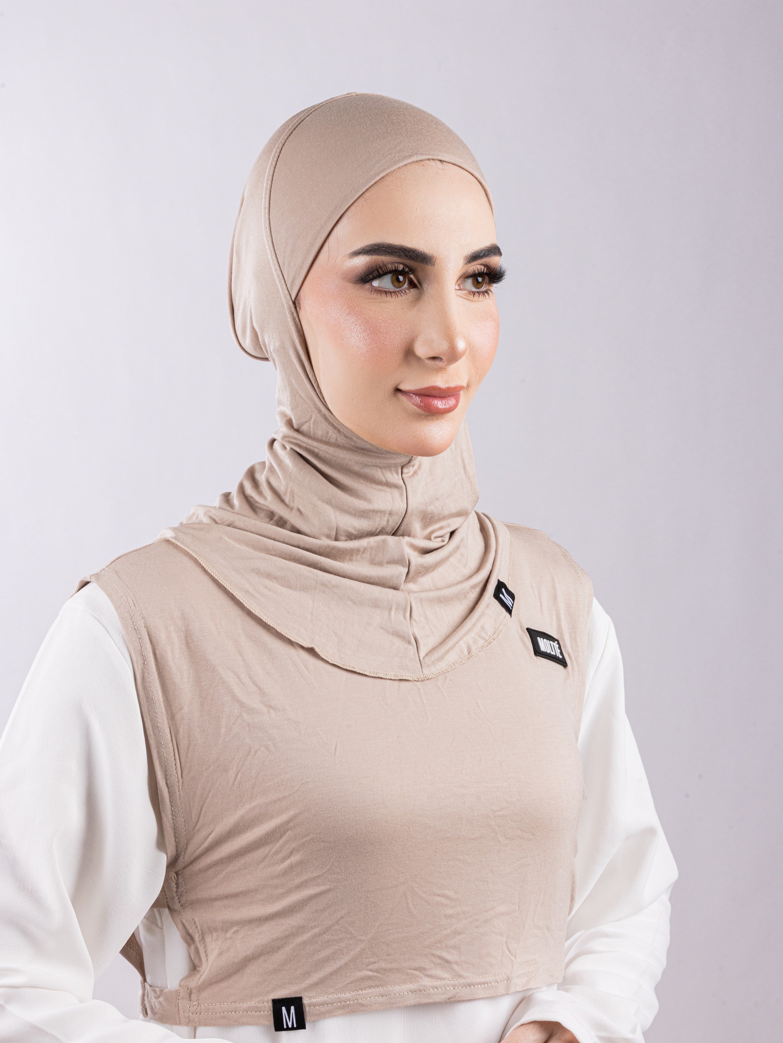 Matching Set - Full Top Collar & Full Coverage undercap | Blush Beige ( 2 Pcs )