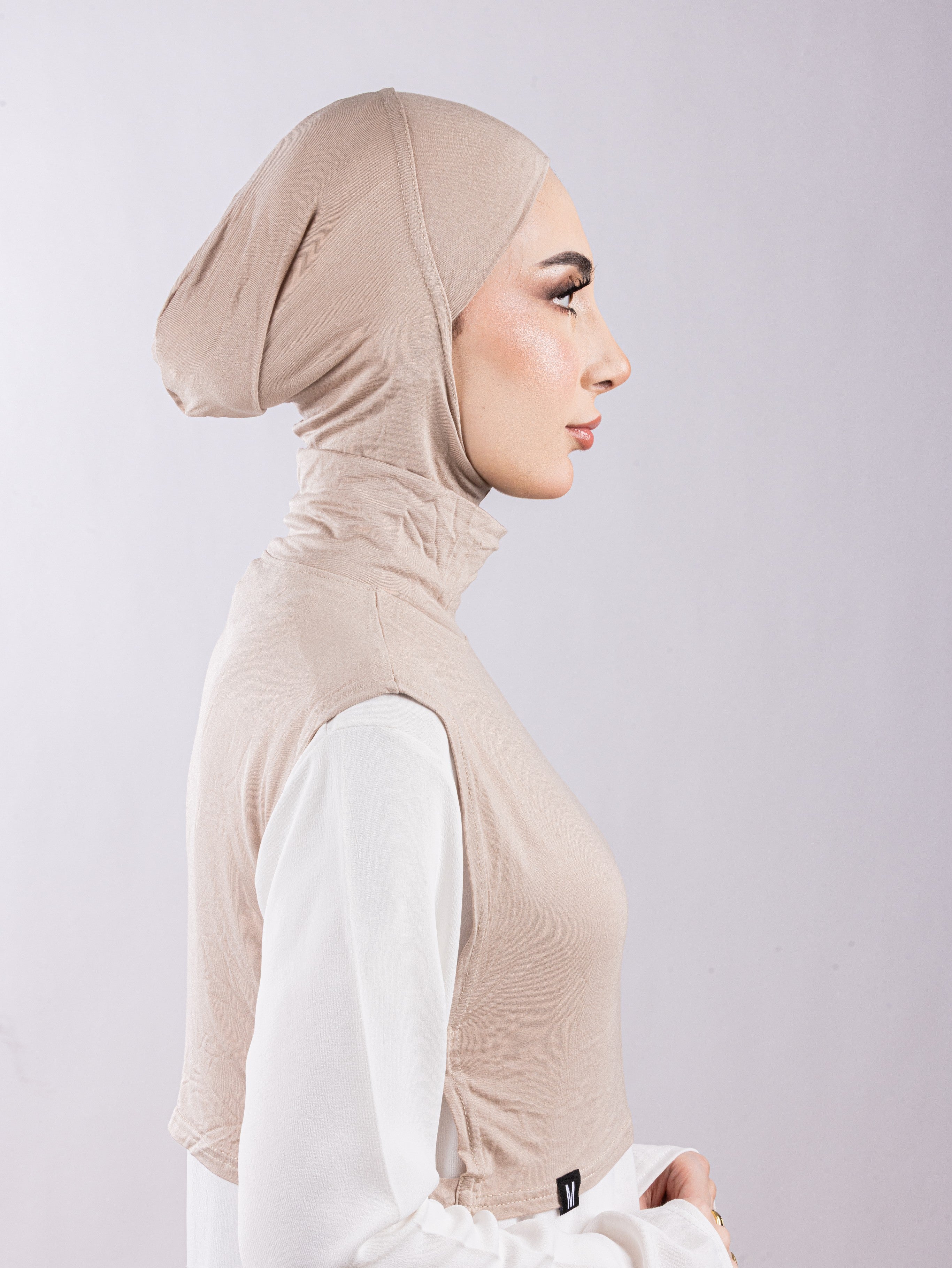 Matching Set - Full Top Collar & Full Coverage undercap | Blush Beige ( 2 Pcs )
