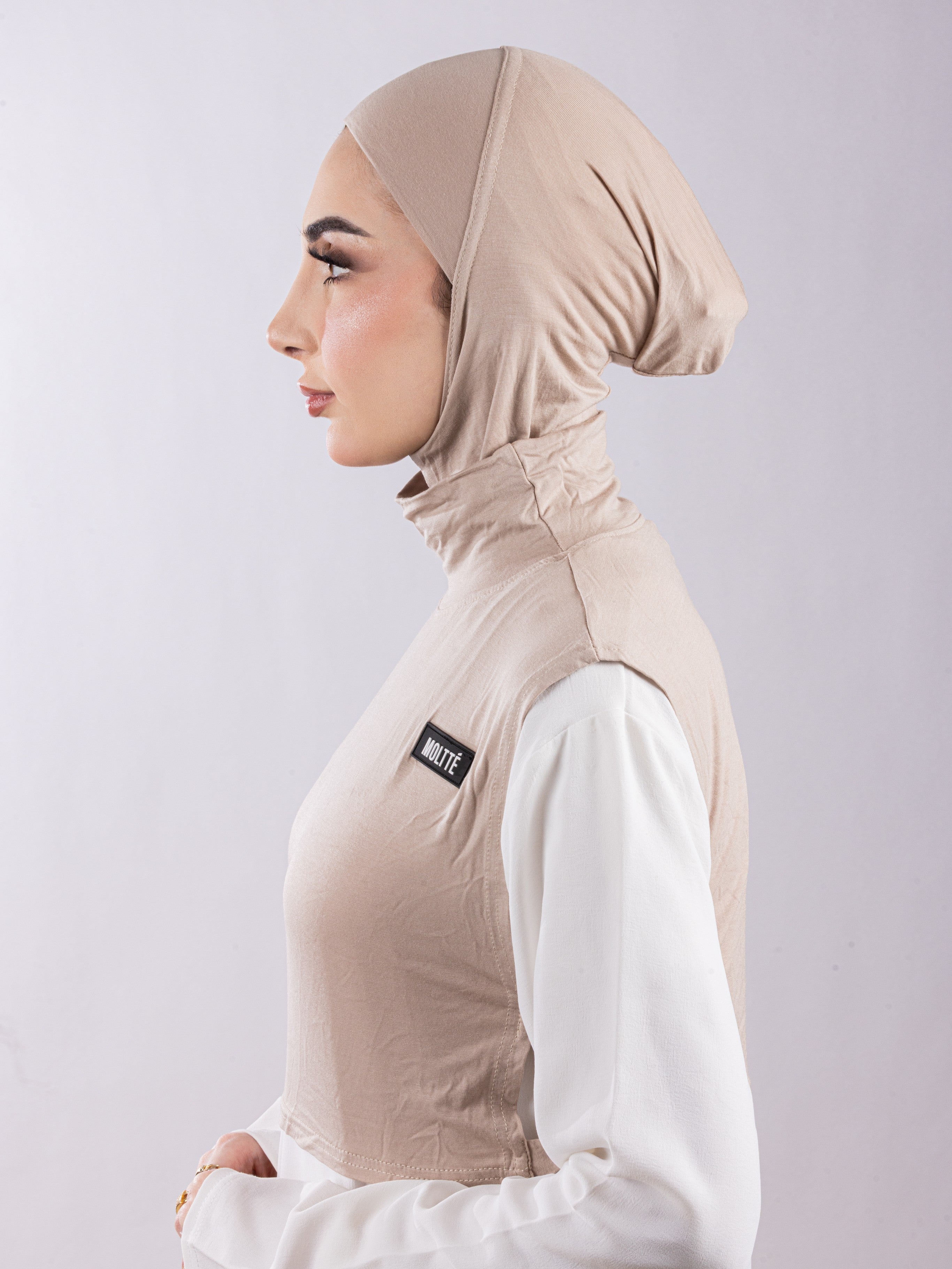 Matching Set - Full Top Collar & Full Coverage undercap | Blush Beige ( 2 Pcs )