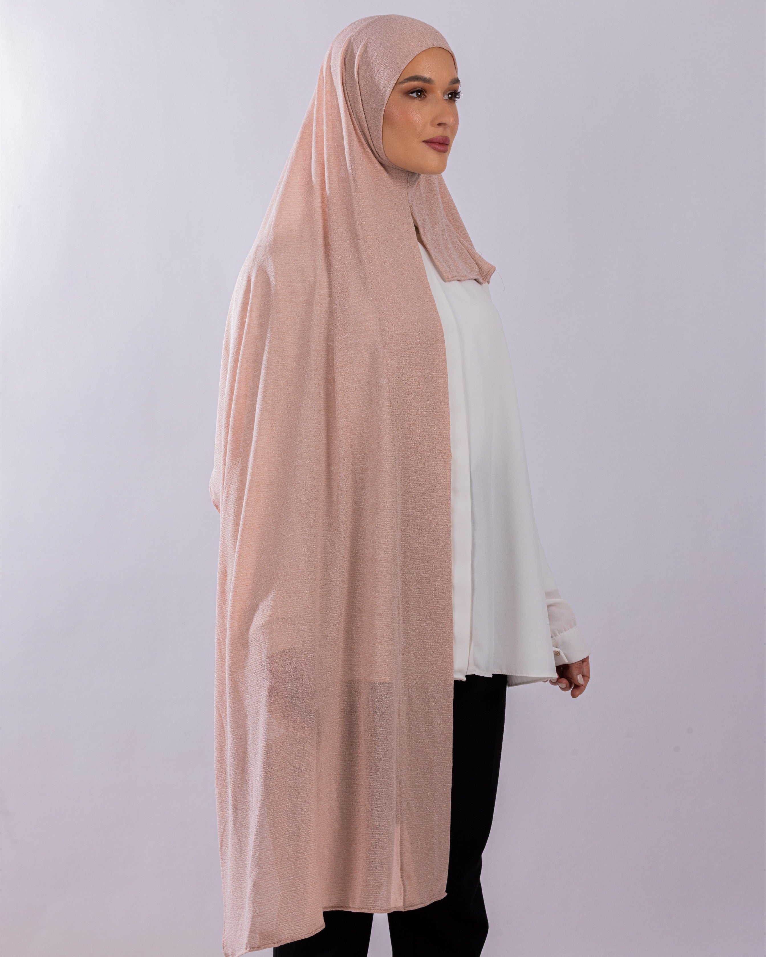 Easy To Wear Design | Malaysian Crush Cotton | Soft Coral