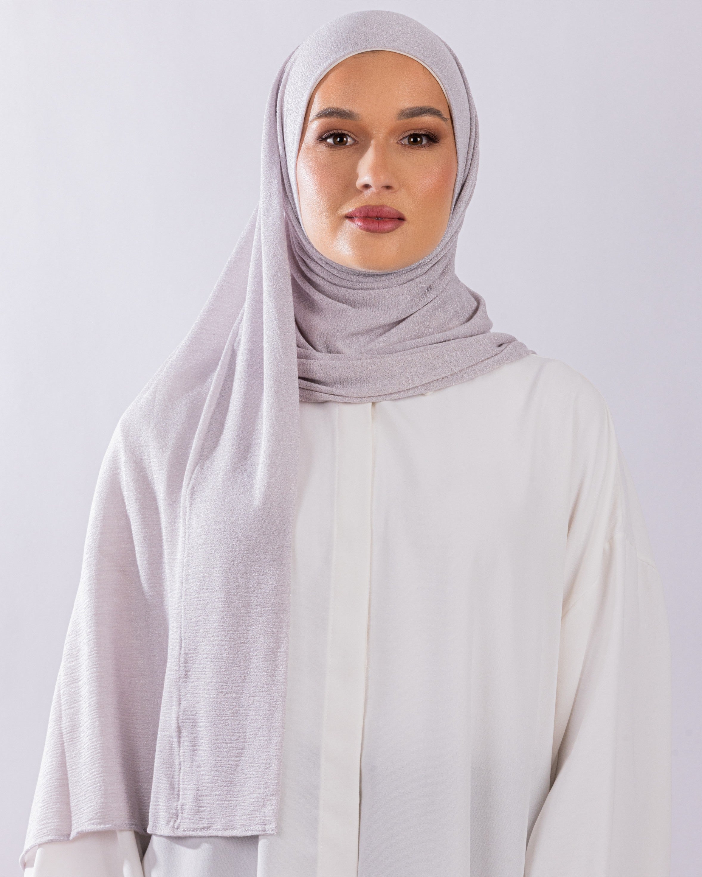 Easy To Wear Design | Malaysian Crush Cotton | Lilac Gray