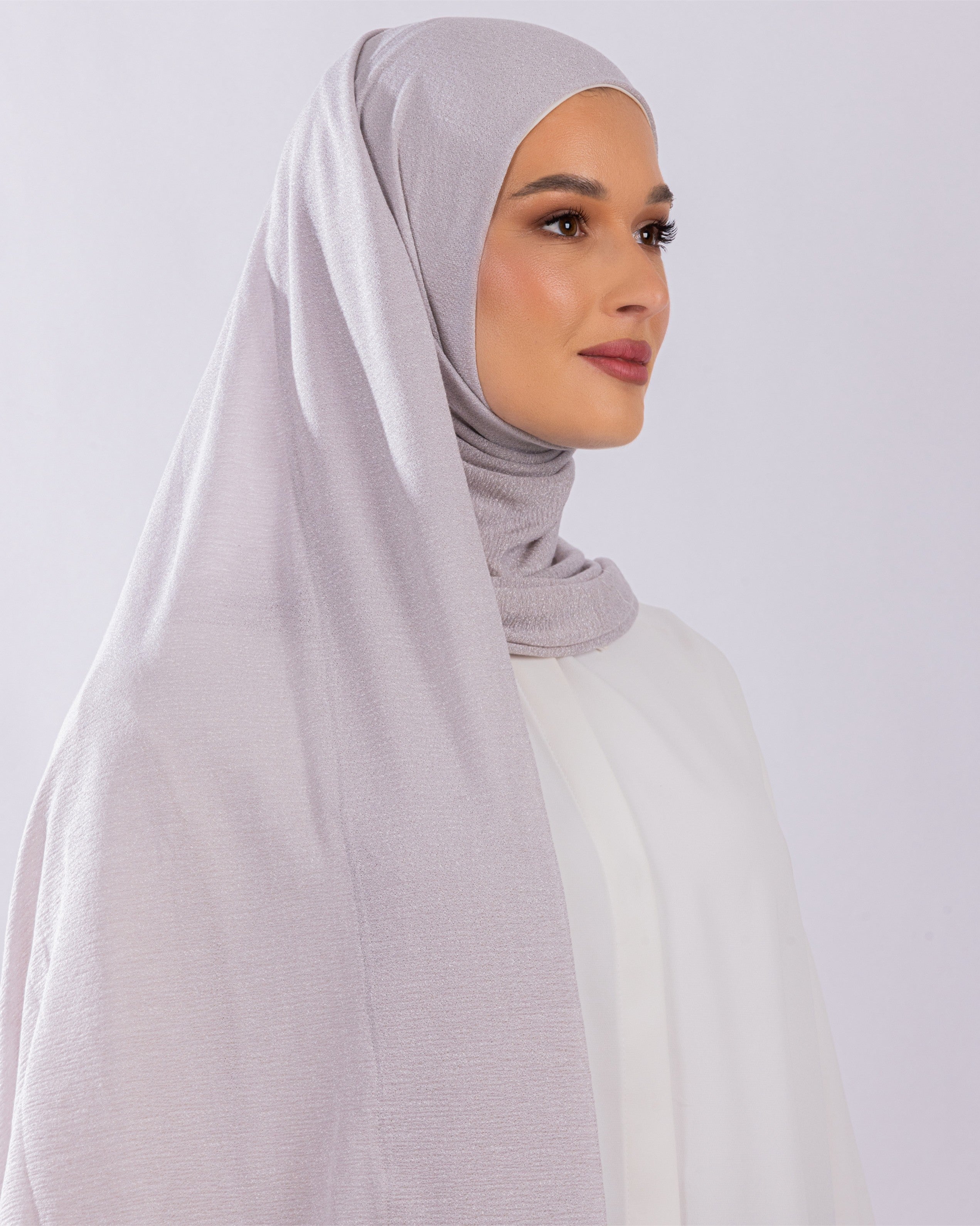 Easy To Wear Design | Malaysian Crush Cotton | Lilac Gray