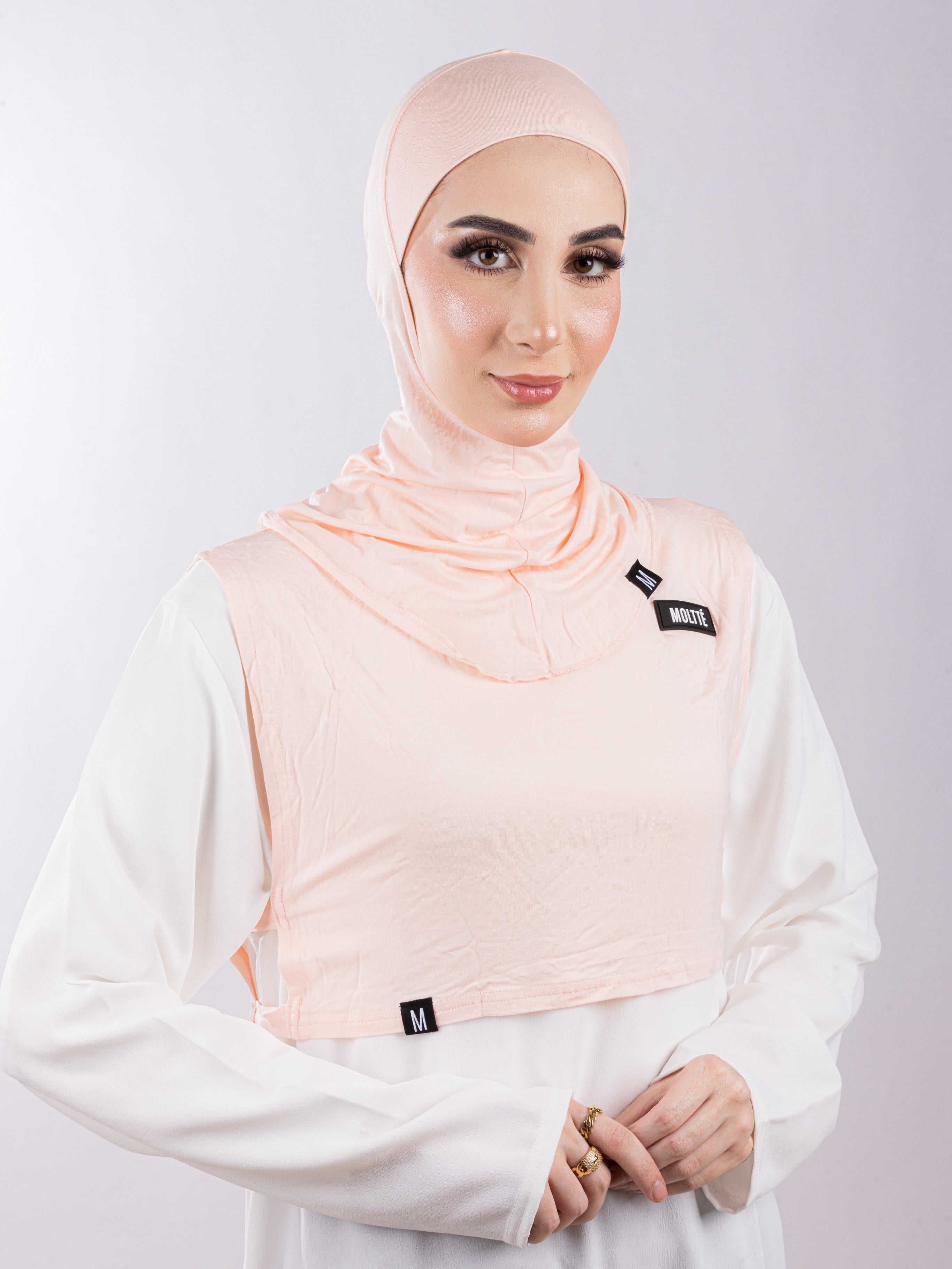 Matching Set - Full Top Collar & Full Coverage undercap | Soft Pink ( 2 Pcs )