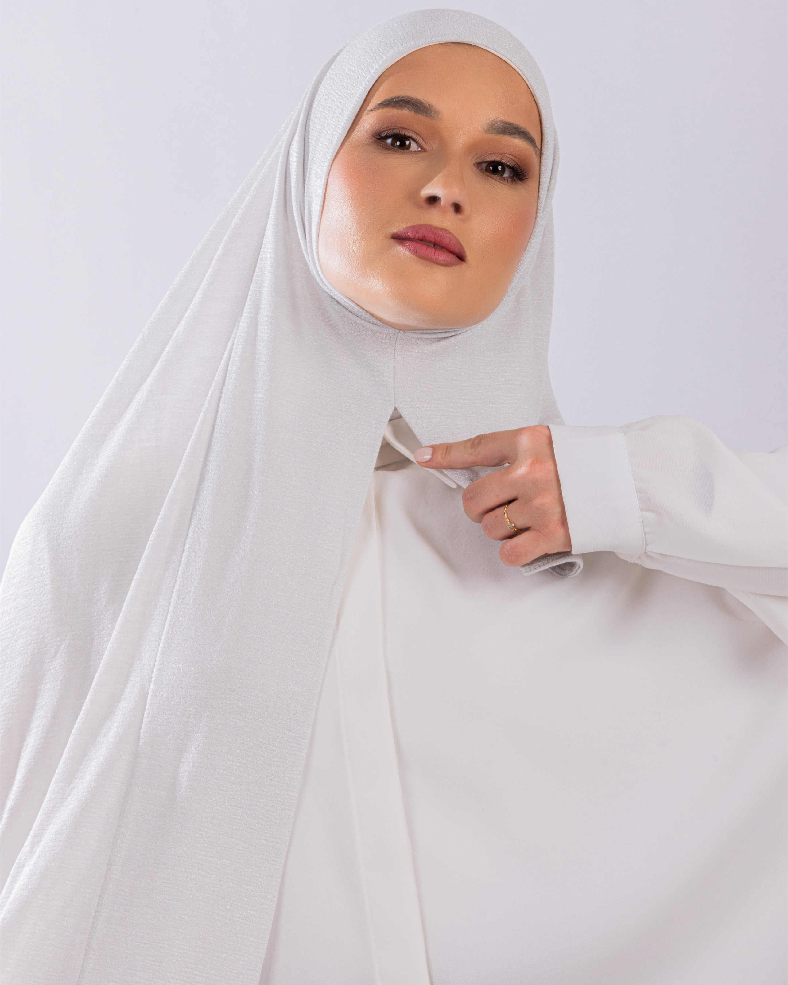 Easy To Wear Design | Malaysian Crush Cotton | Silver Lilac