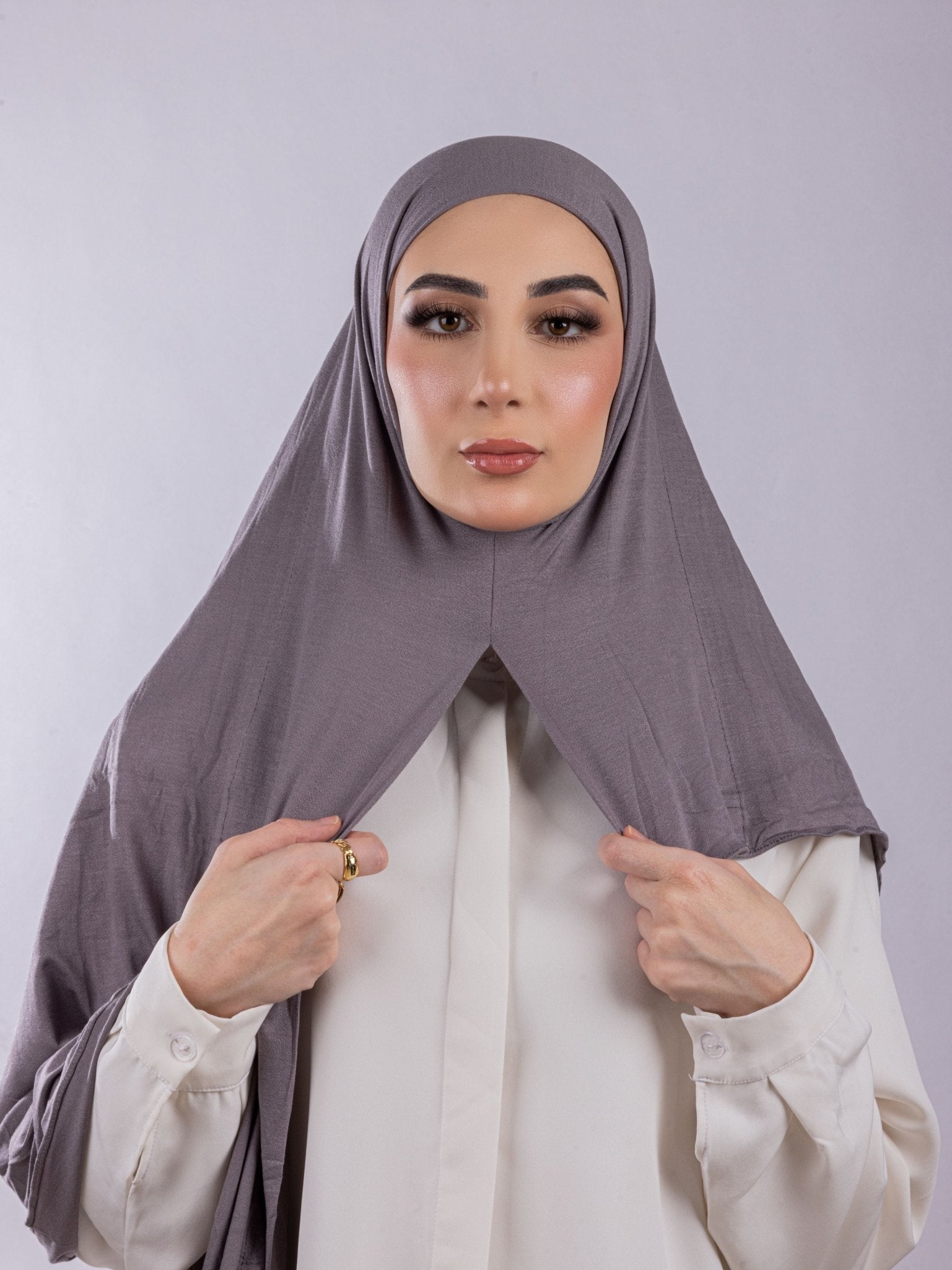 Easy To Wear Desgin | Italian Cotton | Lavender Gray - MOLTTE