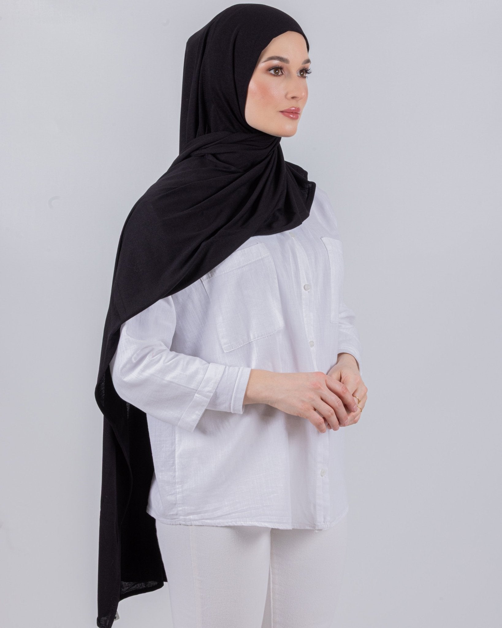Easy To Wear Desgin | Moltte Signature Cotton | Black - MOLTTE