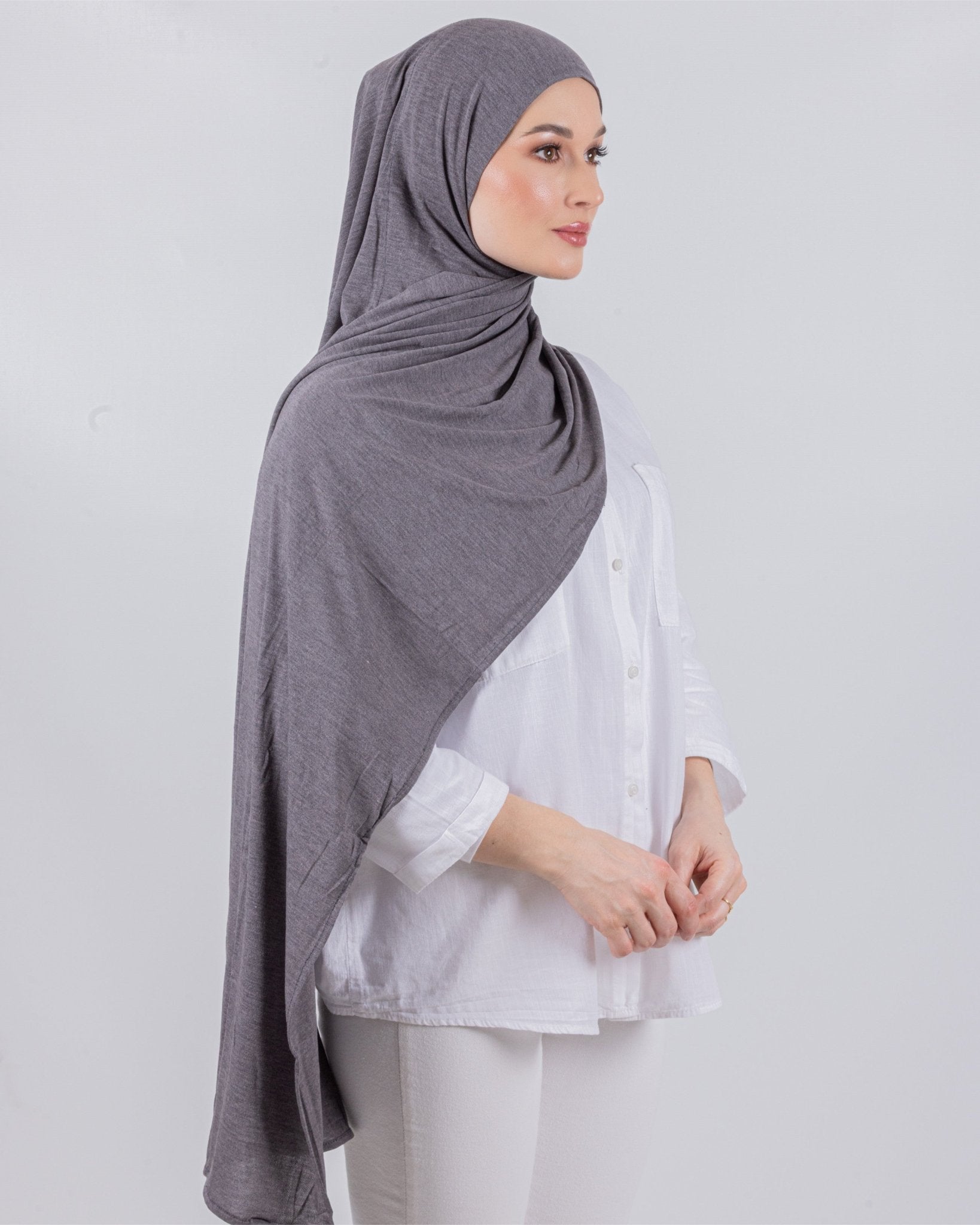 Easy To Wear Desgin | Moltte Signature Cotton | Charcoal Gray - MOLTTE