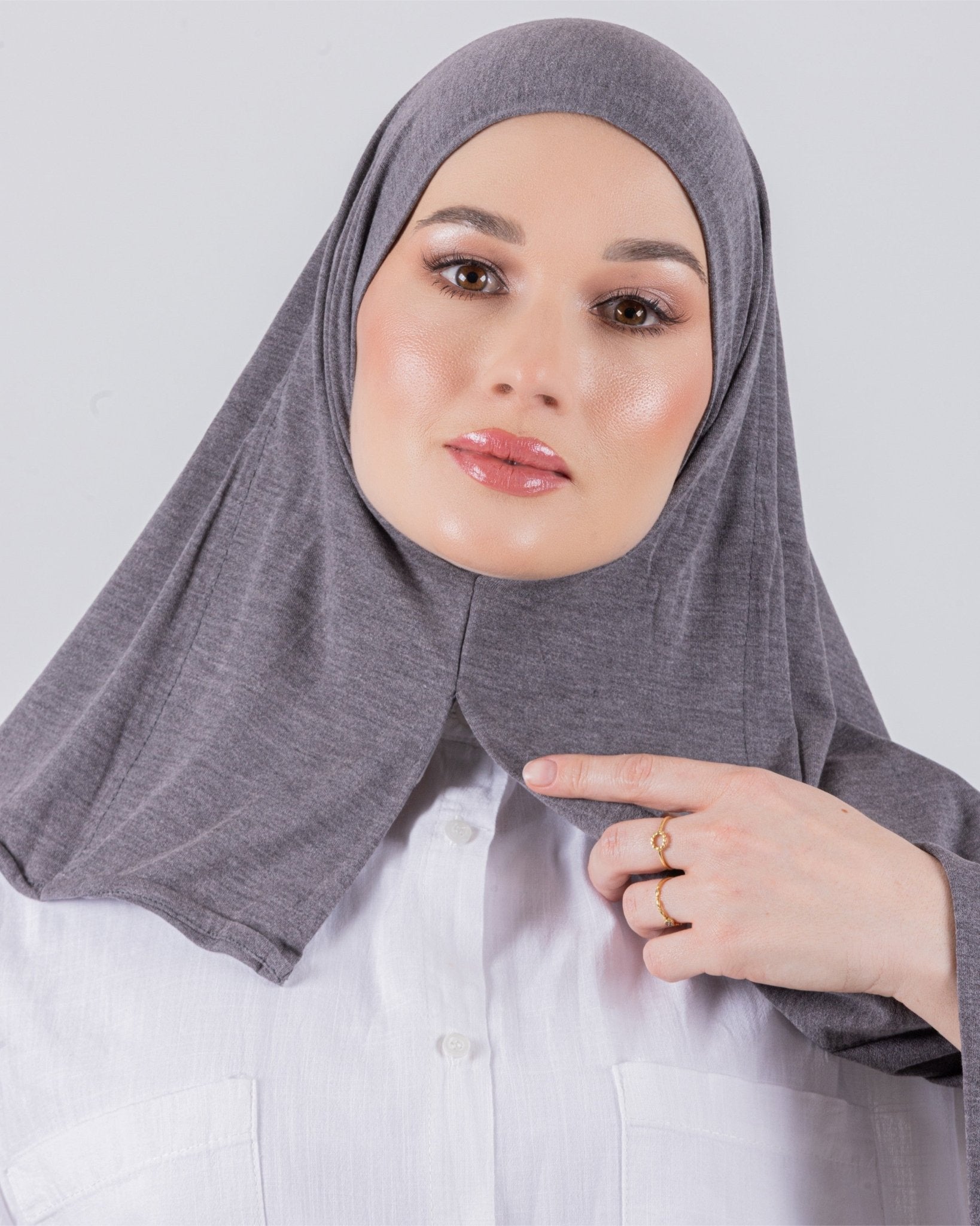 Easy To Wear Desgin | Moltte Signature Cotton | Charcoal Gray - MOLTTE