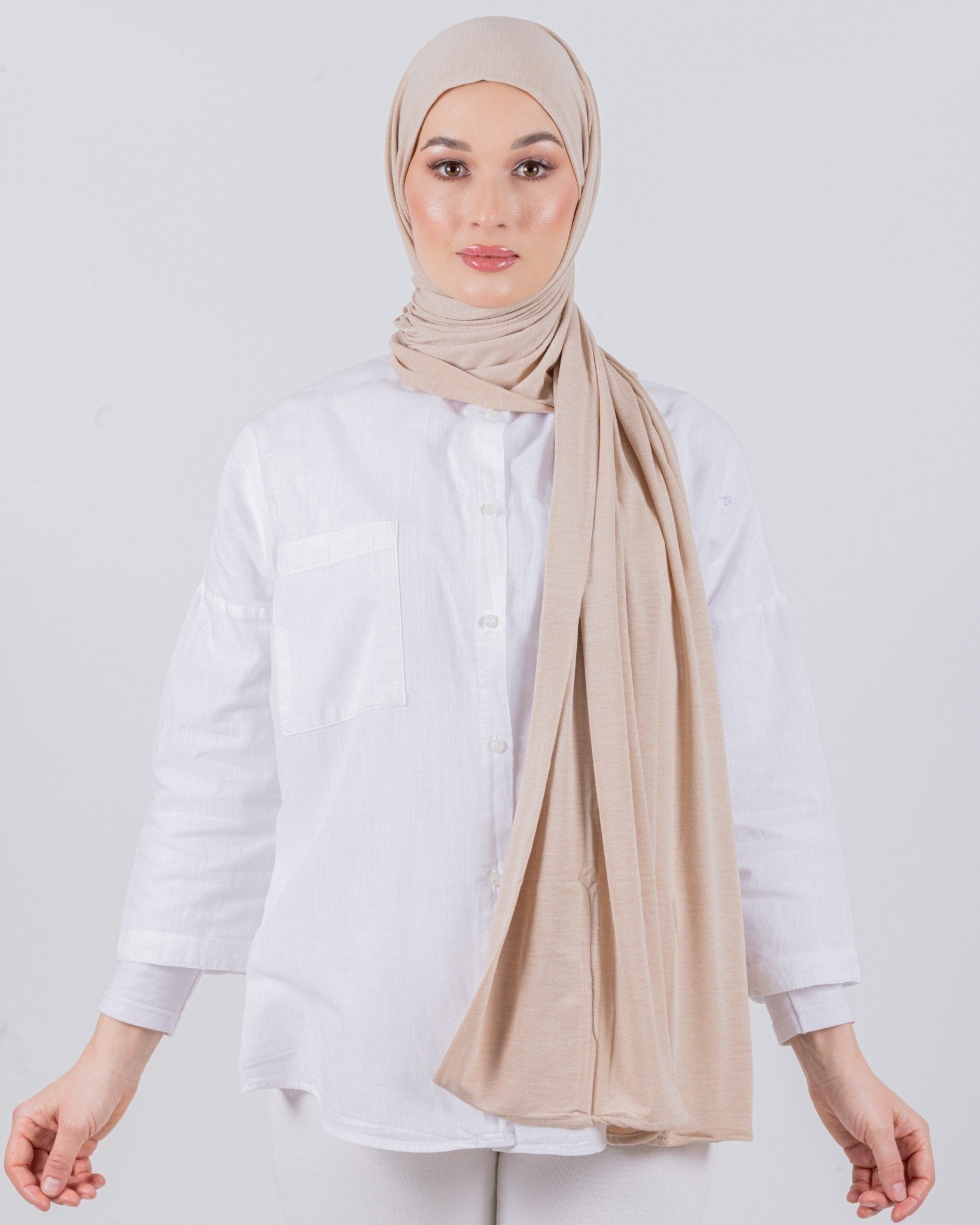 Easy To Wear Desgin | Moltte Signature Cotton | Pale Beige - MOLTTE