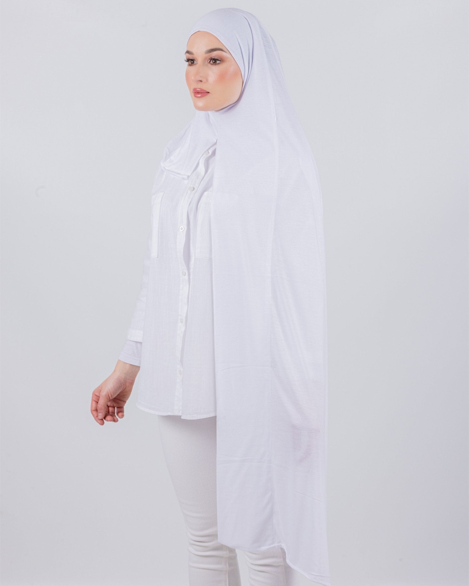 Easy To Wear Desgin | Moltte Signature Cotton | White - MOLTTE