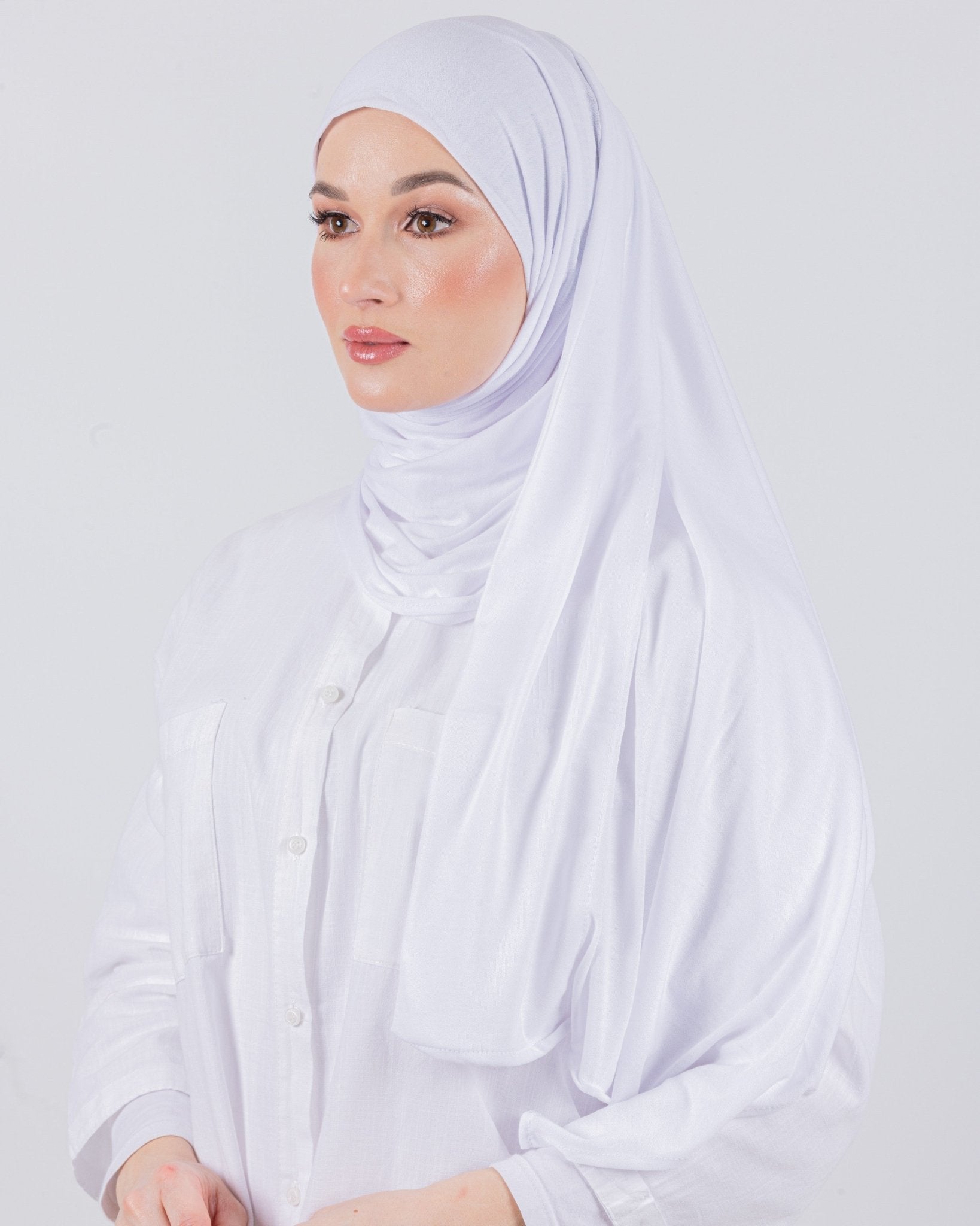 Easy To Wear Desgin | Moltte Signature Cotton | White - MOLTTE