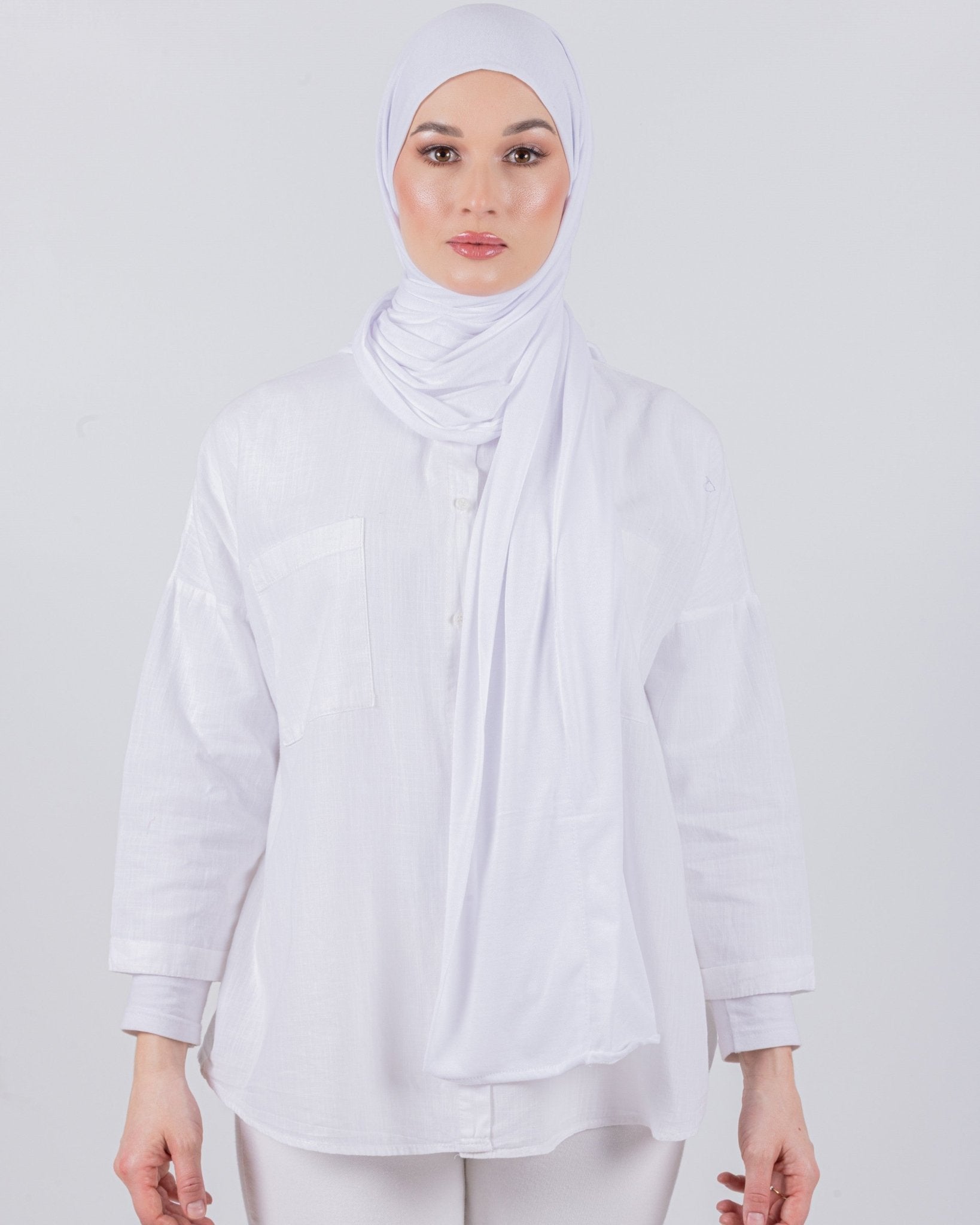 Easy To Wear Desgin | Moltte Signature Cotton | White - MOLTTE