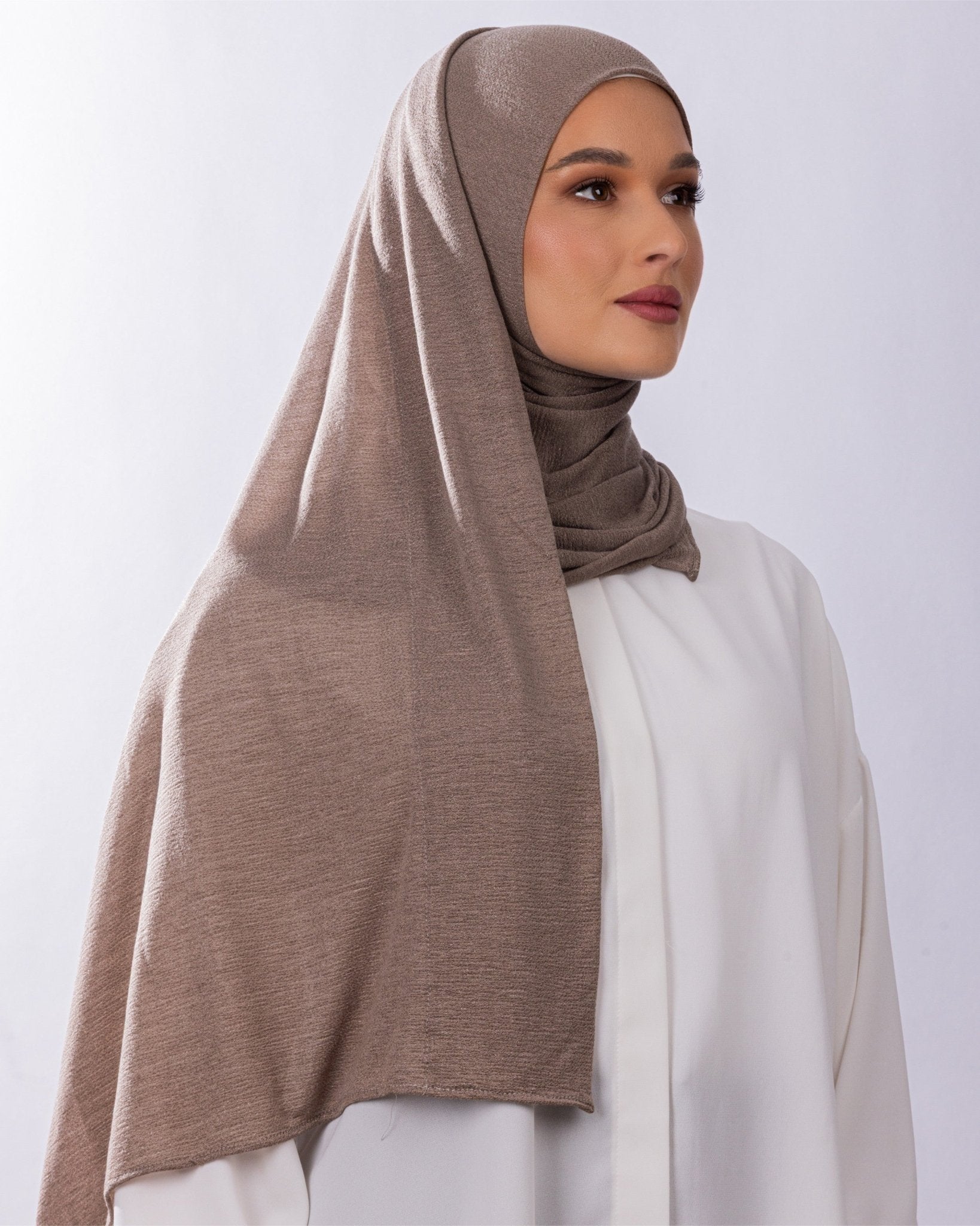 Easy To Wear Design | Malaysian Crush Cotton | Cocoa Brown - MOLTTE