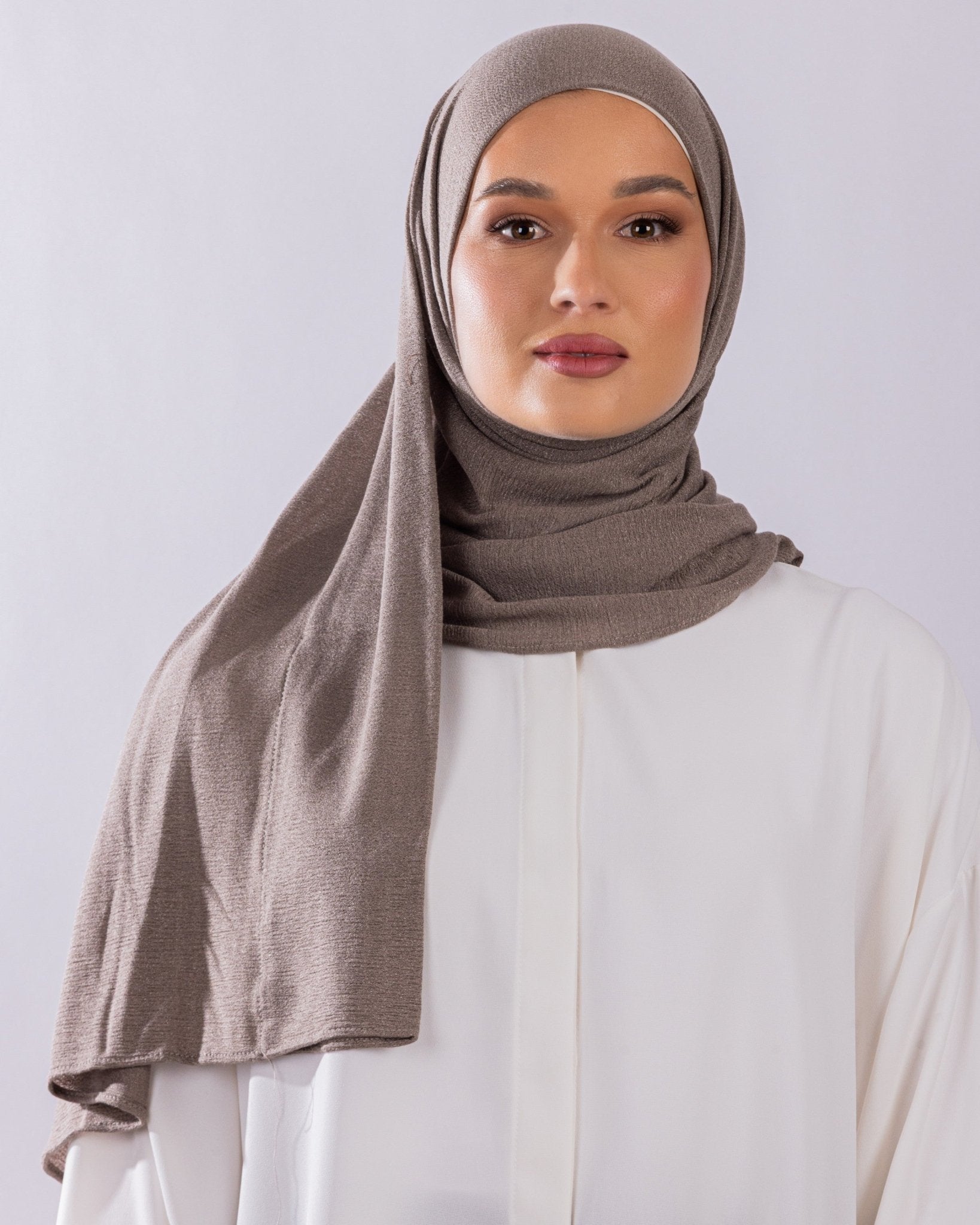 Easy To Wear Design | Malaysian Crush Cotton | Coffee Taupe - MOLTTE